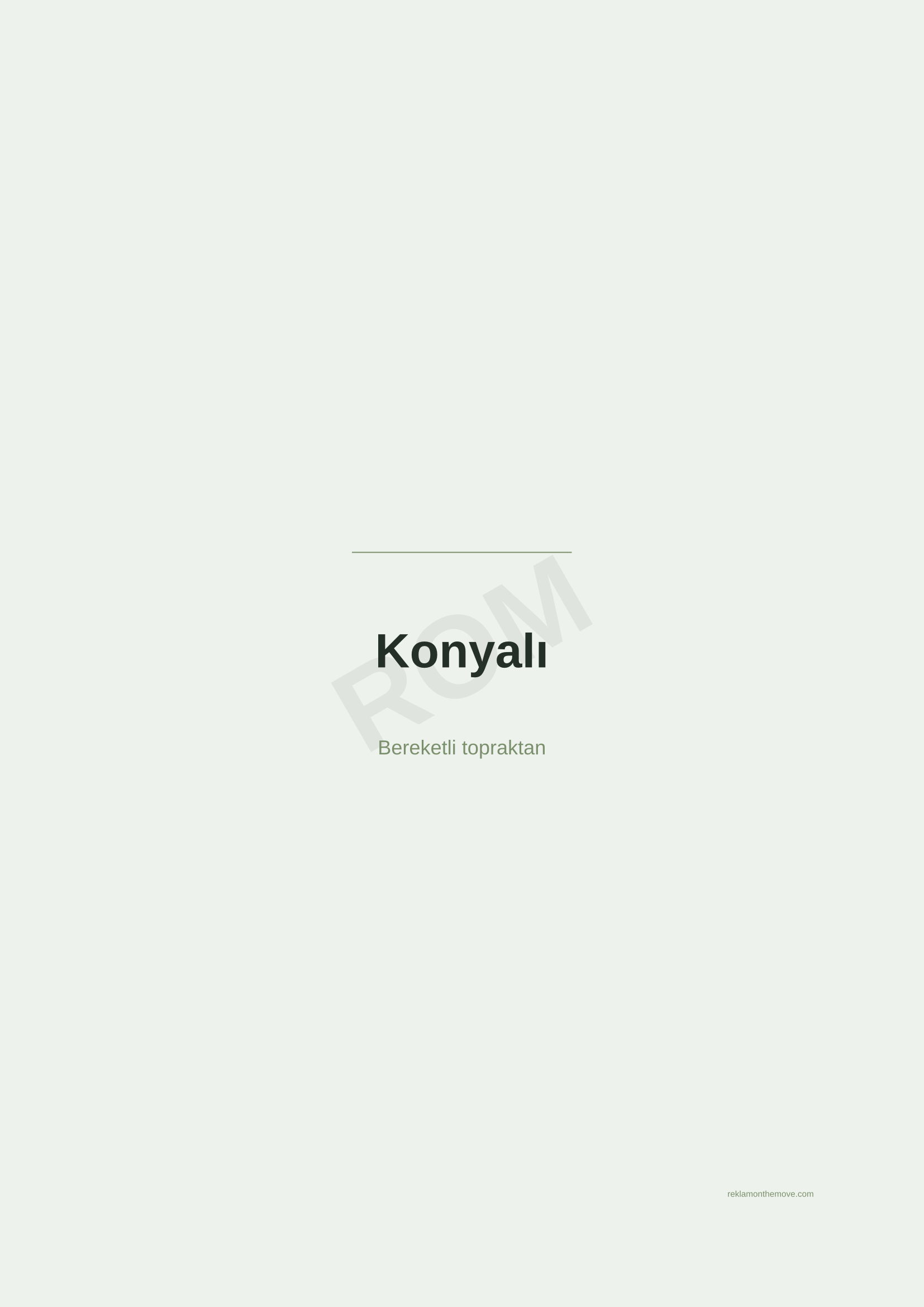 Konyalı · Adaçayı — ROM dijital ürün önizlemesi (filigranlı)
