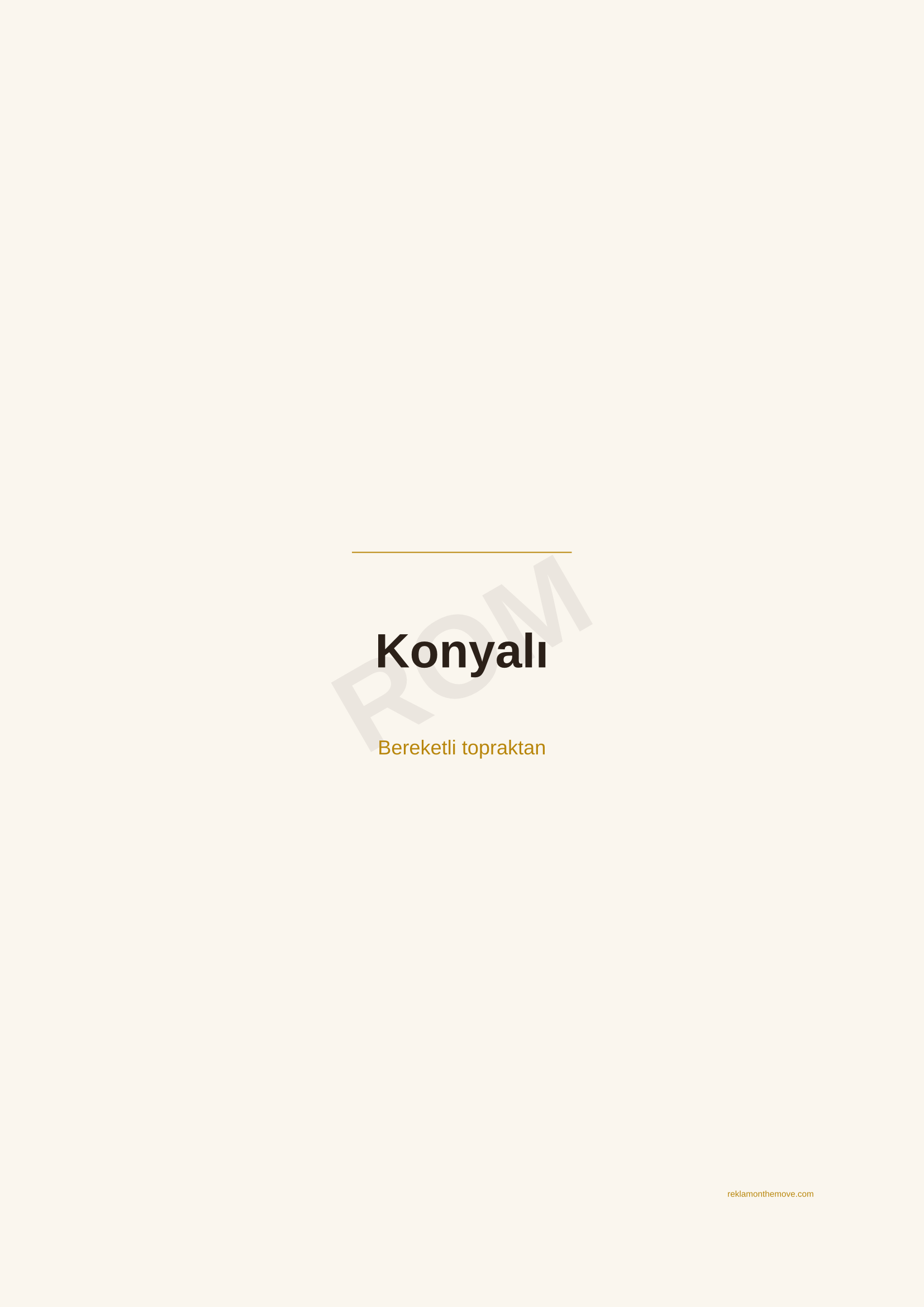 Konyalı · Espresso — ROM dijital ürün önizlemesi (filigranlı)
