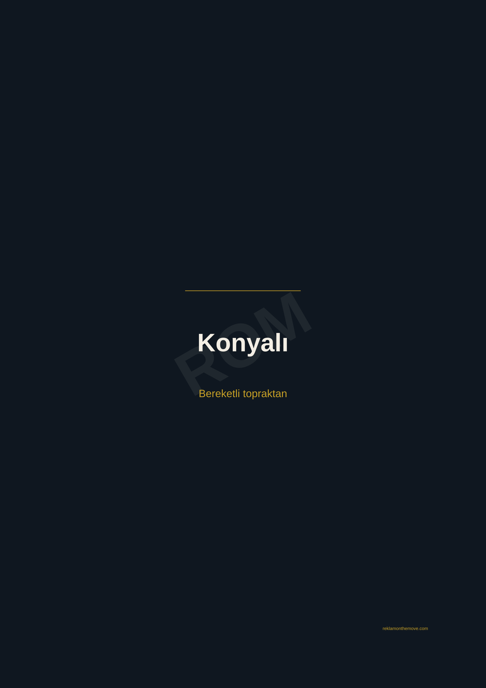 Konyalı · Gece — ROM dijital ürün önizlemesi (filigranlı)