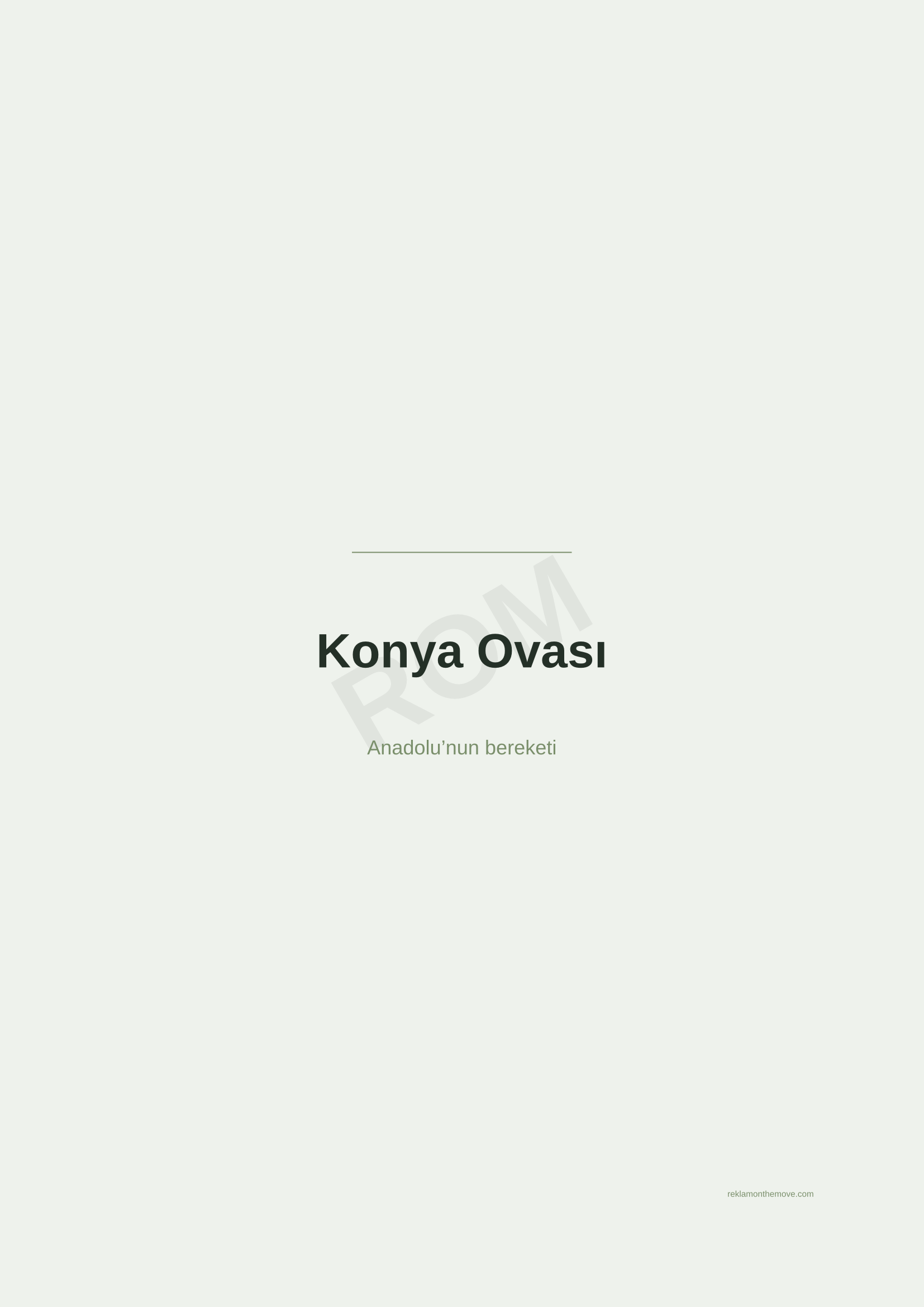 Konya Ovası · Adaçayı — ROM dijital ürün önizlemesi (filigranlı)