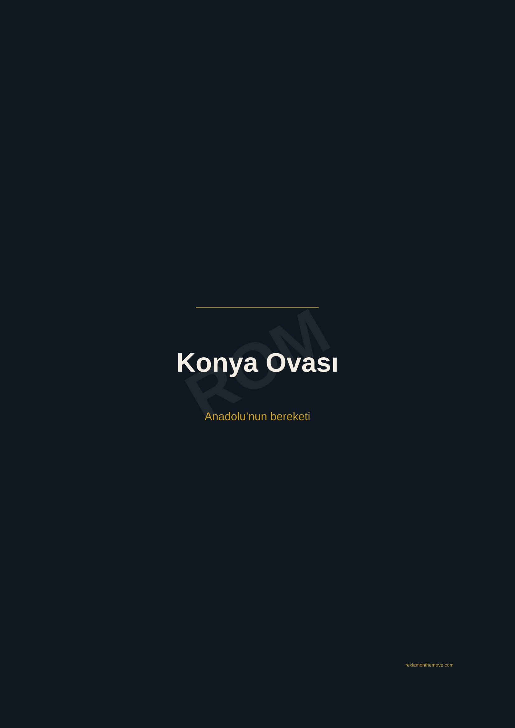 Konya Ovası · Gece — ROM dijital ürün önizlemesi (filigranlı)