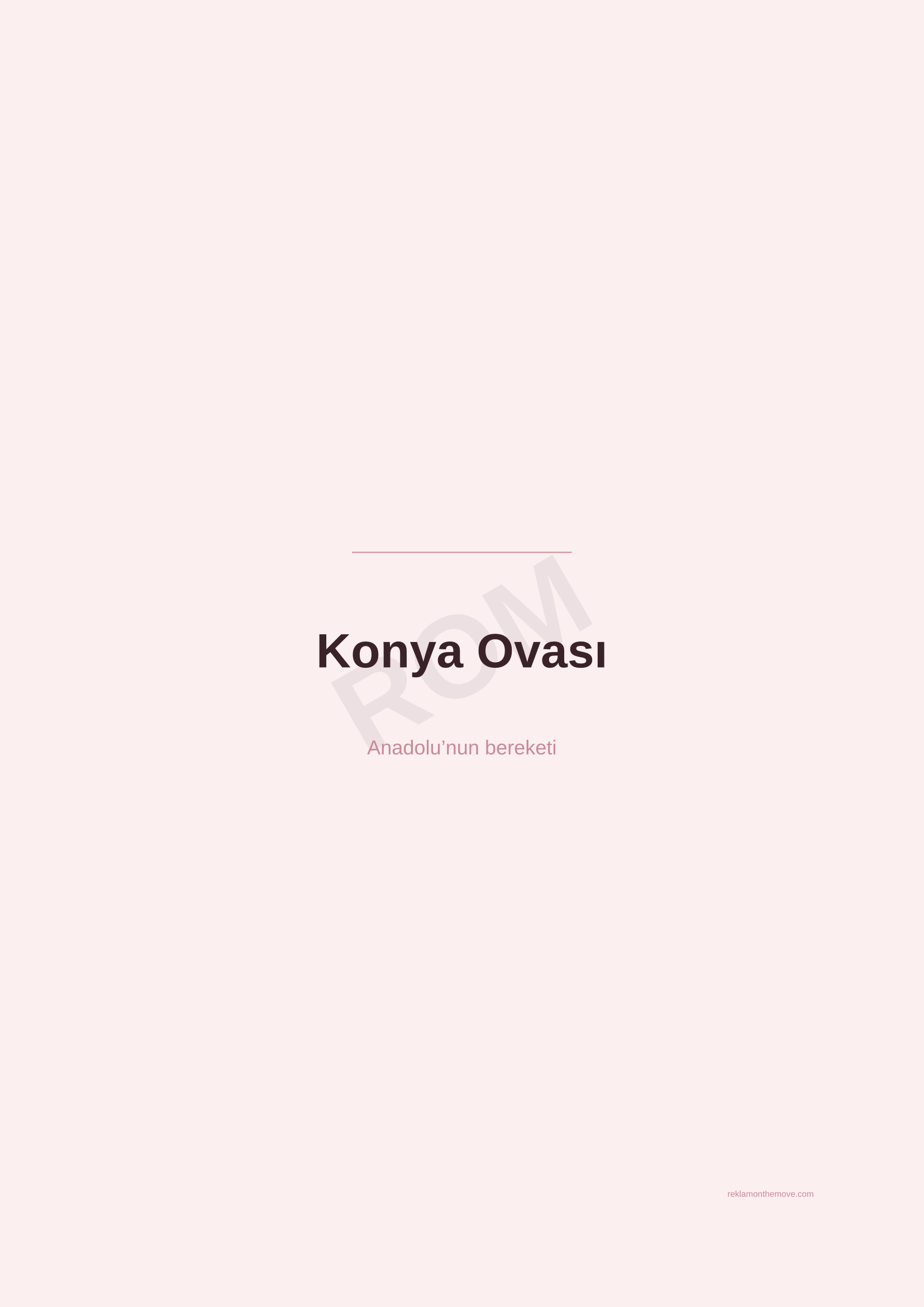 Konya Ovası · Gül — ROM dijital ürün önizlemesi (filigranlı)