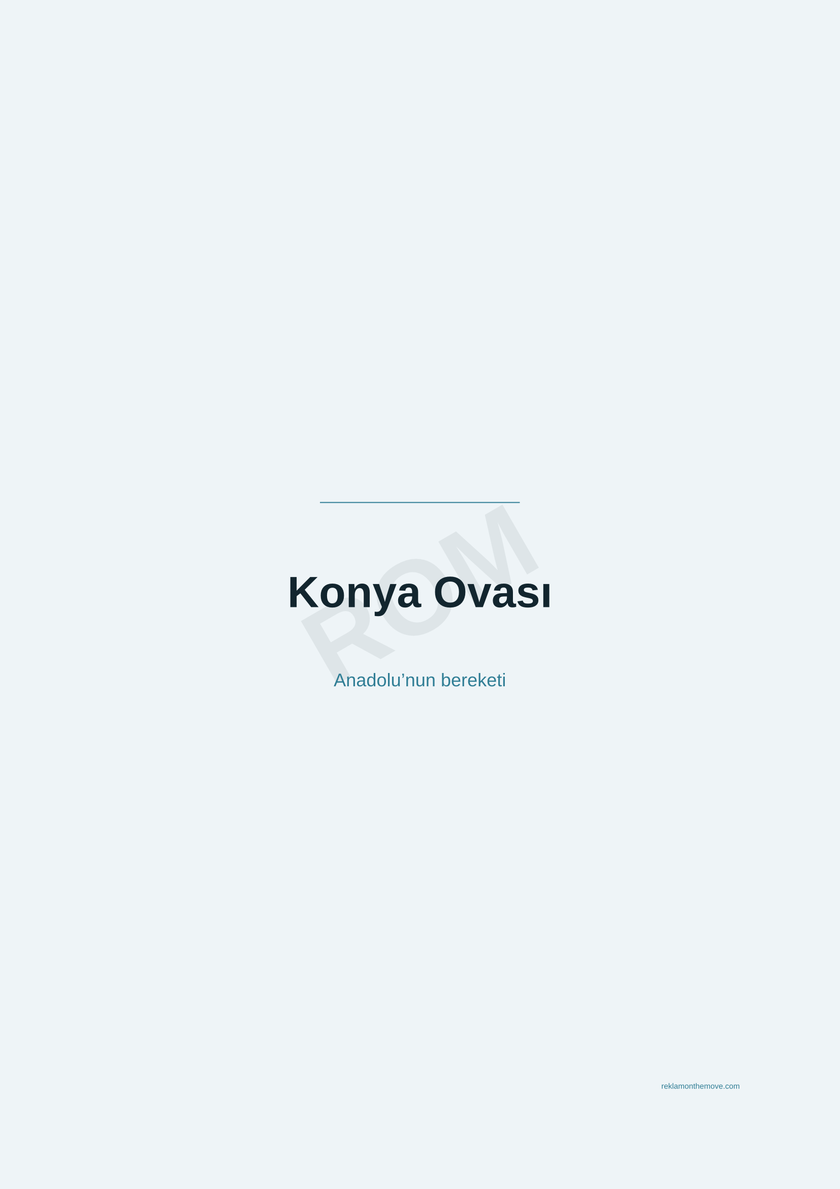 Konya Ovası · Okyanus — ROM dijital ürün önizlemesi (filigranlı)