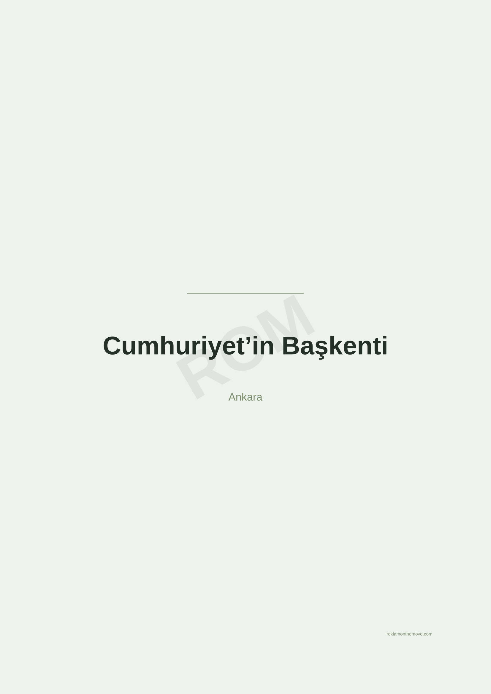Cumhuriyet'in Başkenti · Adaçayı — ROM dijital ürün önizlemesi (filigranlı)