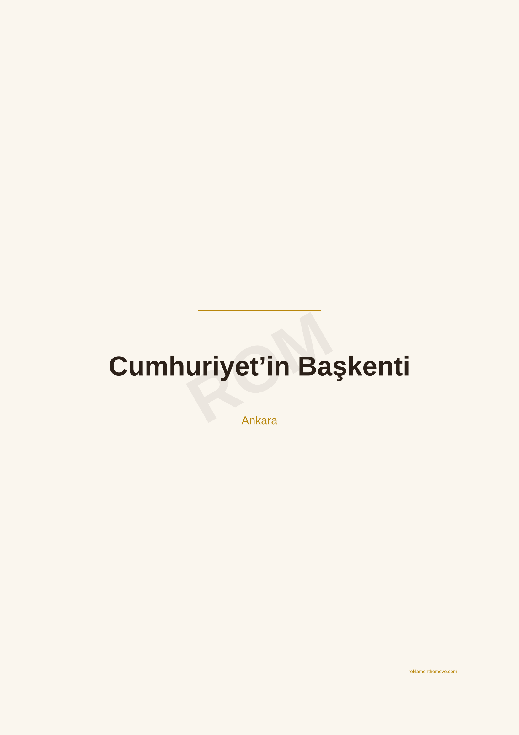 Cumhuriyet'in Başkenti · Espresso — ROM dijital ürün önizlemesi (filigranlı)