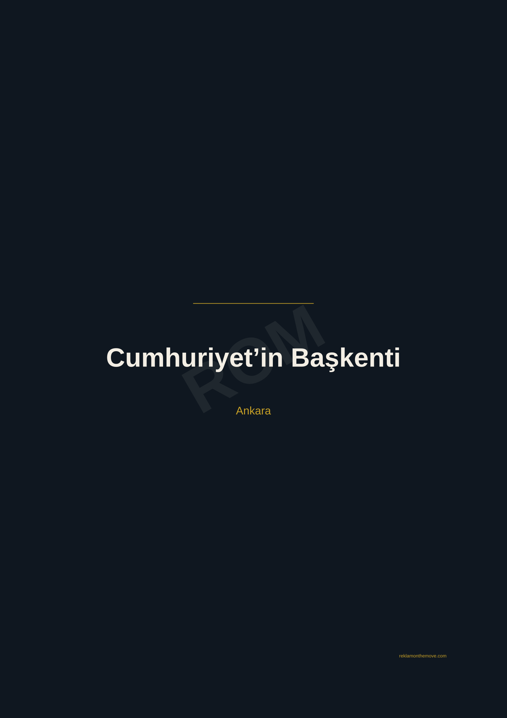 Cumhuriyet'in Başkenti · Gece — ROM dijital ürün önizlemesi (filigranlı)