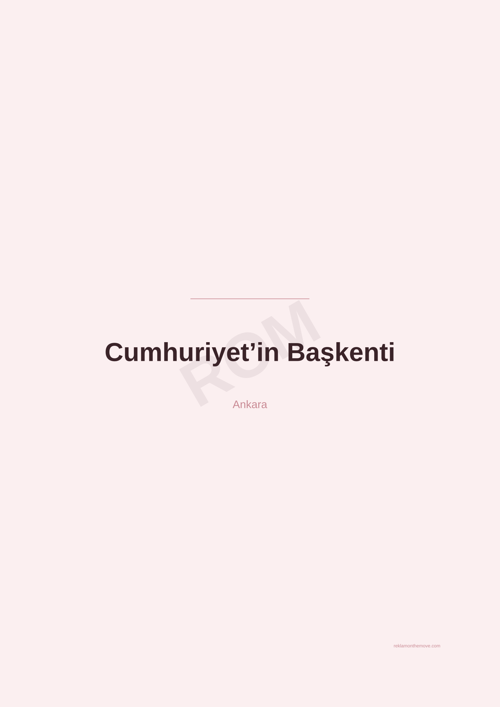 Cumhuriyet'in Başkenti · Gül — ROM dijital ürün önizlemesi (filigranlı)