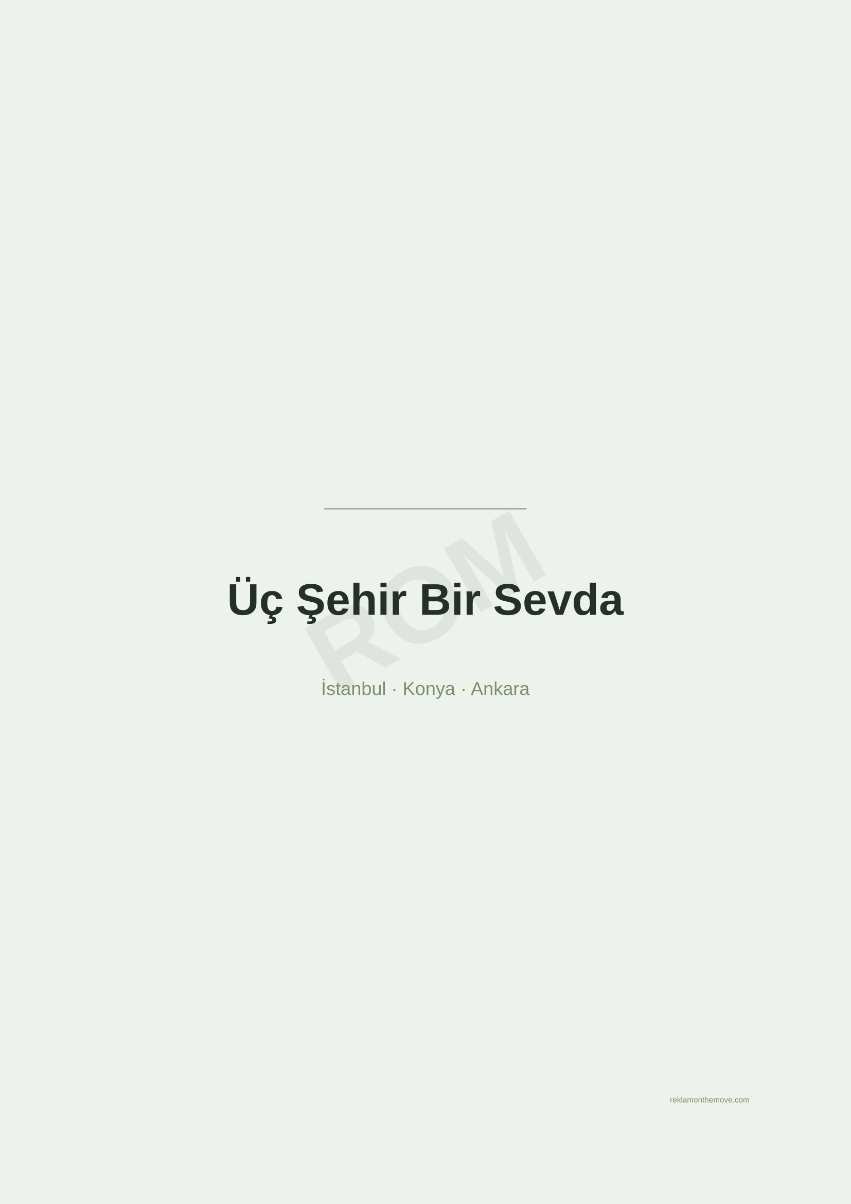 Üç Şehir Bir Sevda · Adaçayı — ROM dijital ürün önizlemesi (filigranlı)