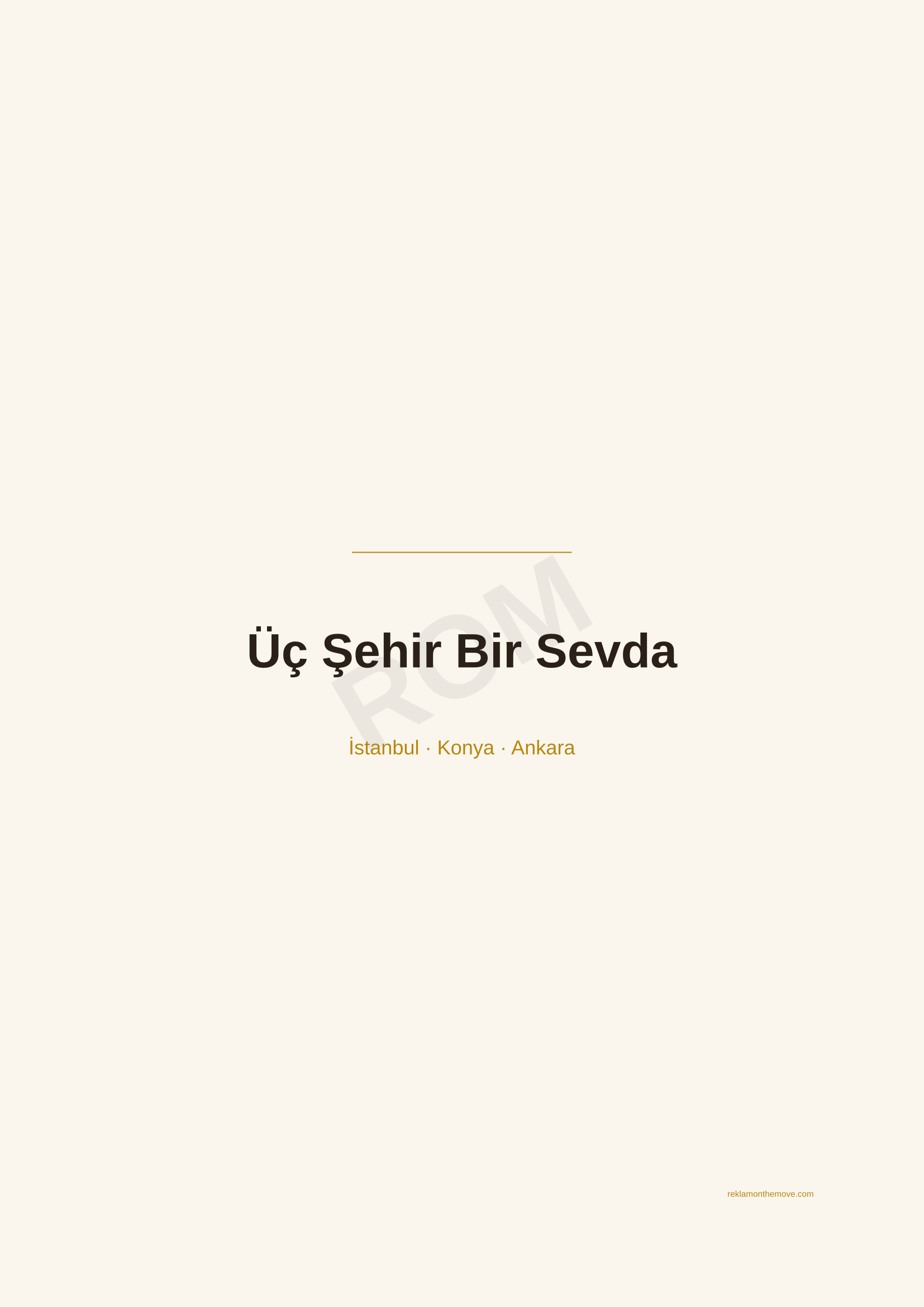 Üç Şehir Bir Sevda · Espresso — ROM dijital ürün önizlemesi (filigranlı)