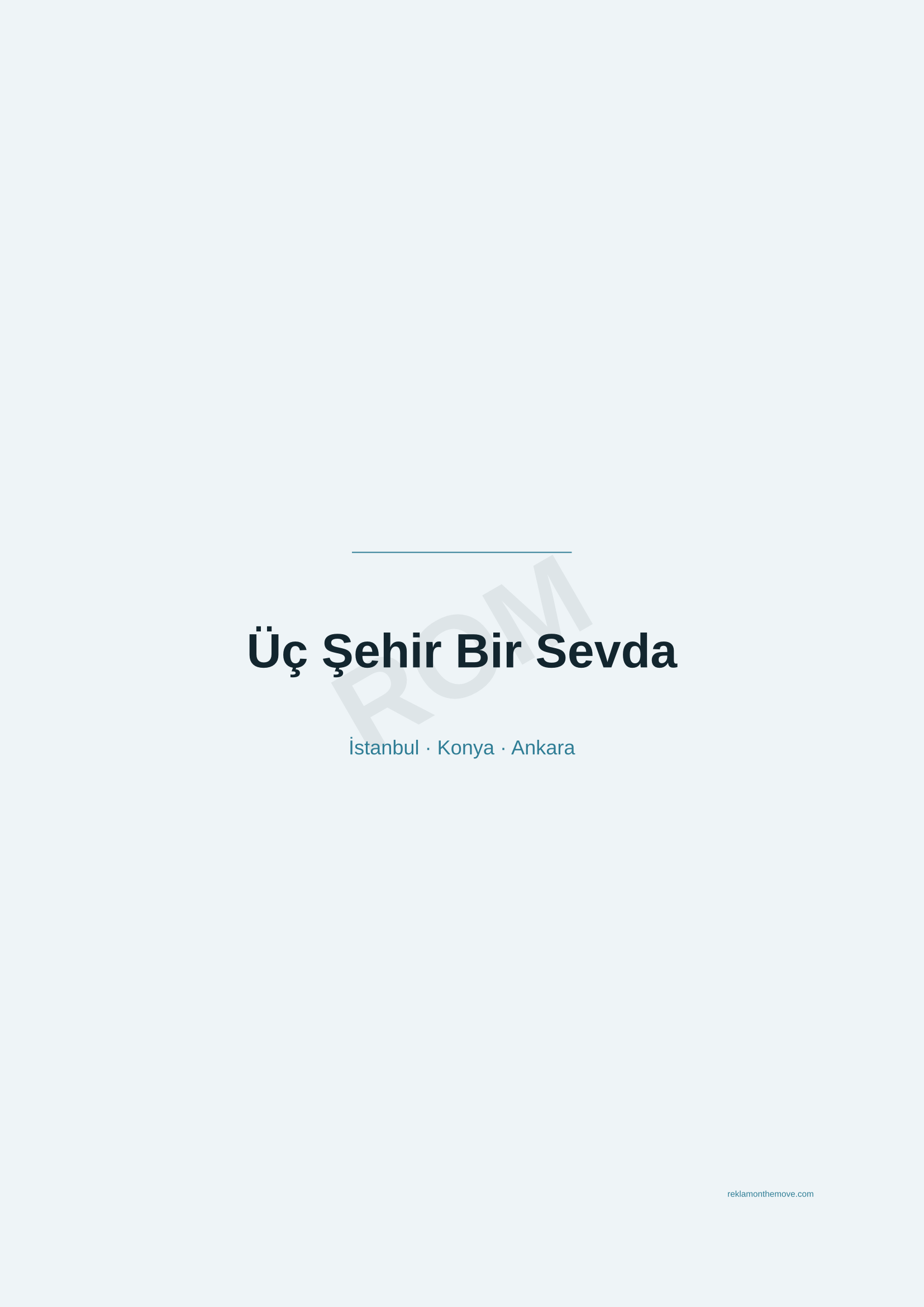 Üç Şehir Bir Sevda · Okyanus — ROM dijital ürün önizlemesi (filigranlı)
