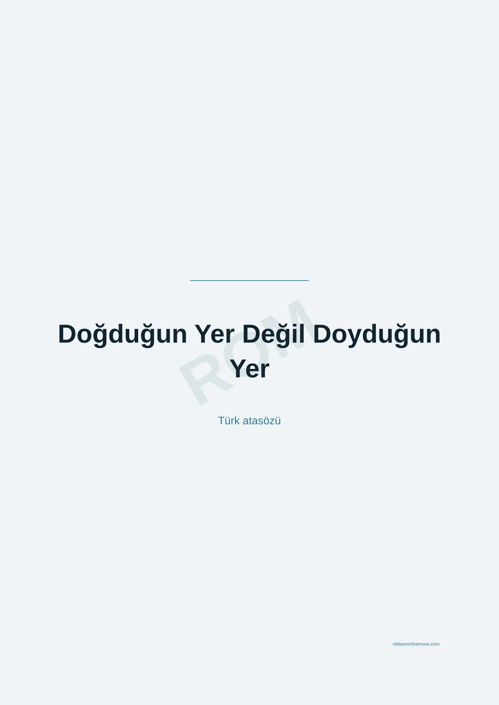 Doğduğun Yer Değil Doyduğun Yer · Okyanus — ROM dijital ürün önizlemesi (filigranlı)