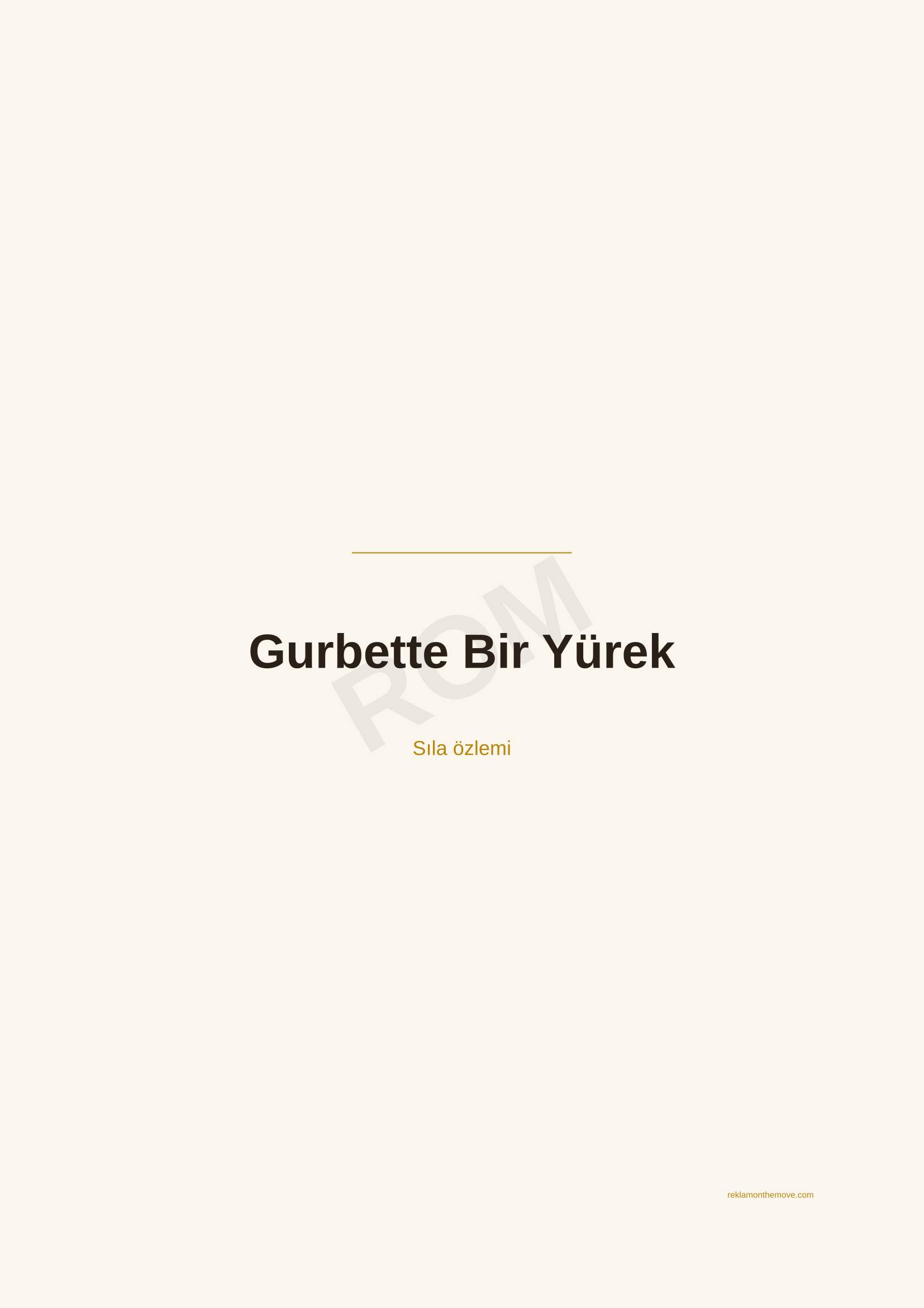 Gurbette Bir Yürek · Espresso — ROM dijital ürün önizlemesi (filigranlı)