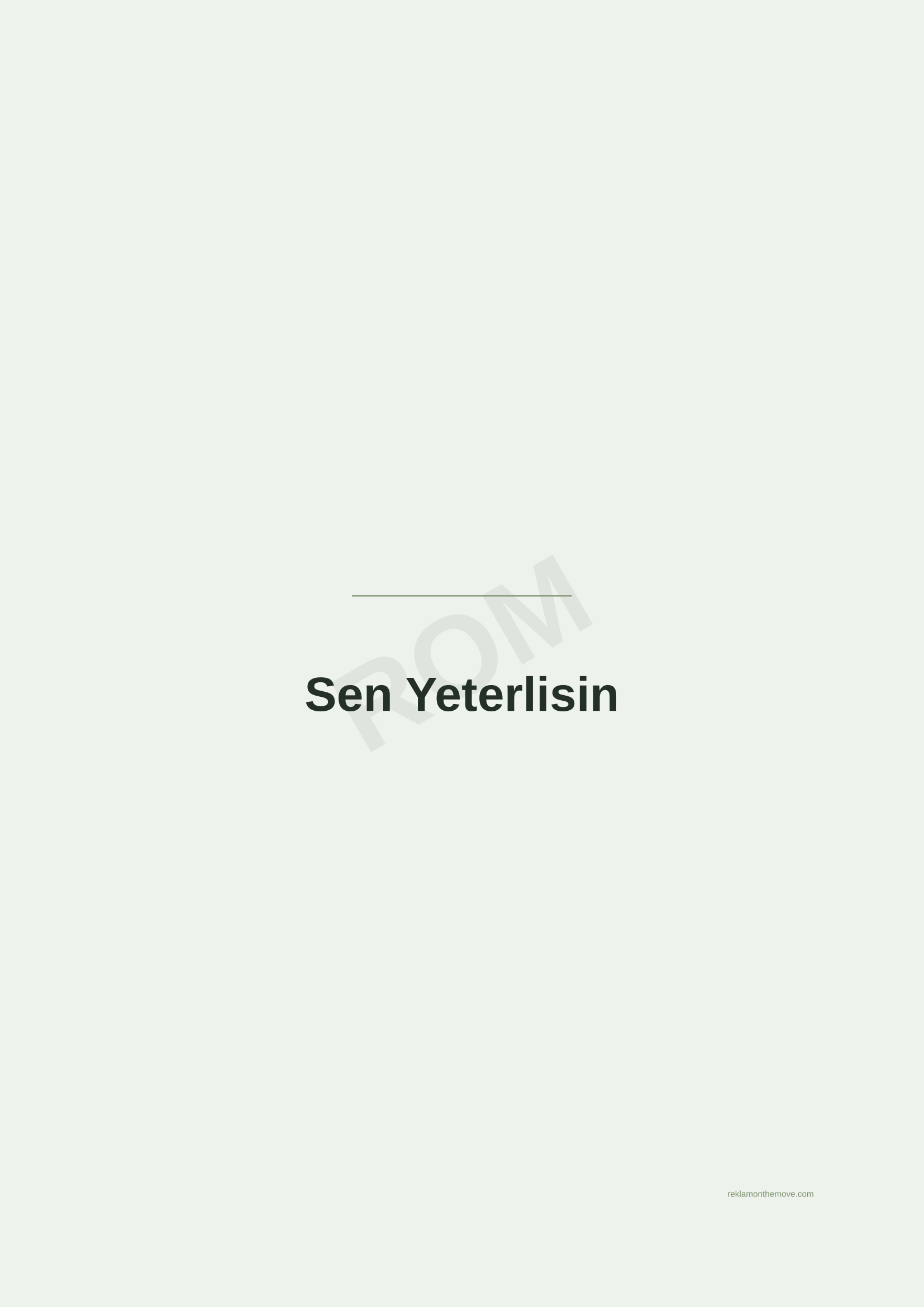 Sen Yeterlisin · Adaçayı — ROM dijital ürün önizlemesi (filigranlı)