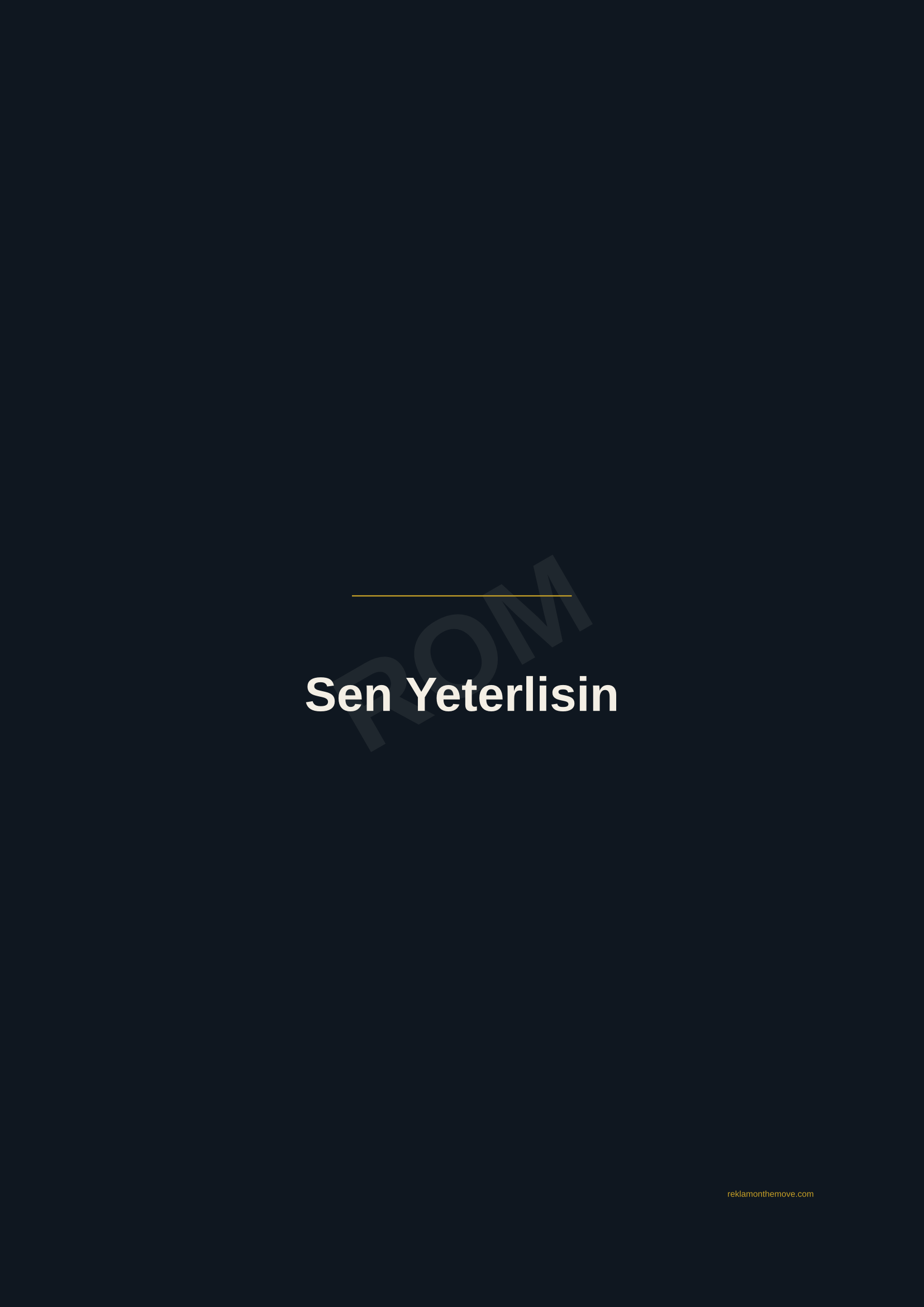 Sen Yeterlisin · Gece — ROM dijital ürün önizlemesi (filigranlı)