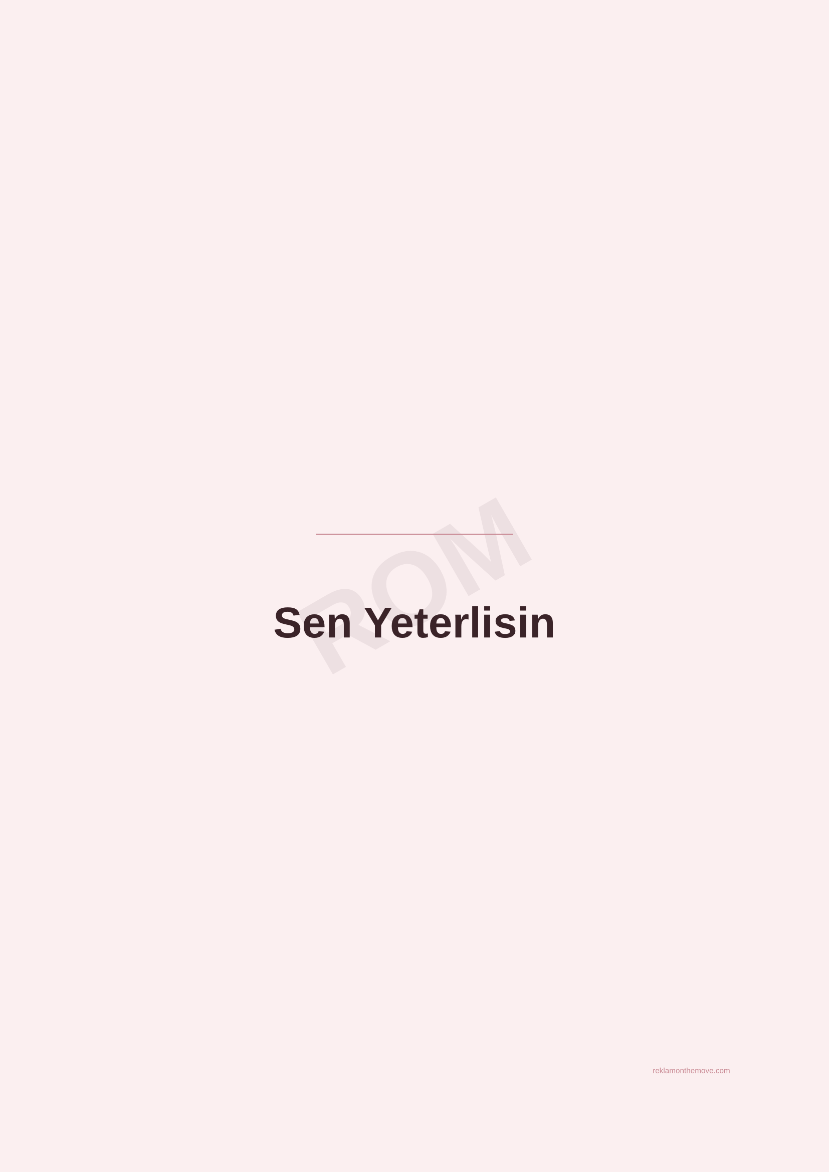 Sen Yeterlisin · Gül — ROM dijital ürün önizlemesi (filigranlı)