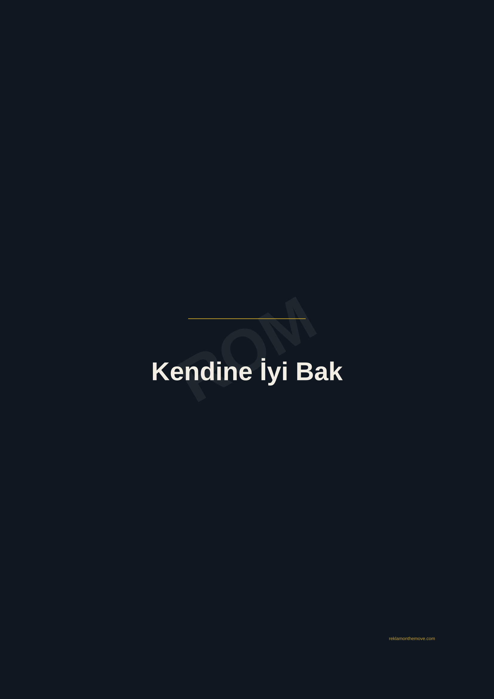 Kendine İyi Bak · Gece — ROM dijital ürün önizlemesi (filigranlı)