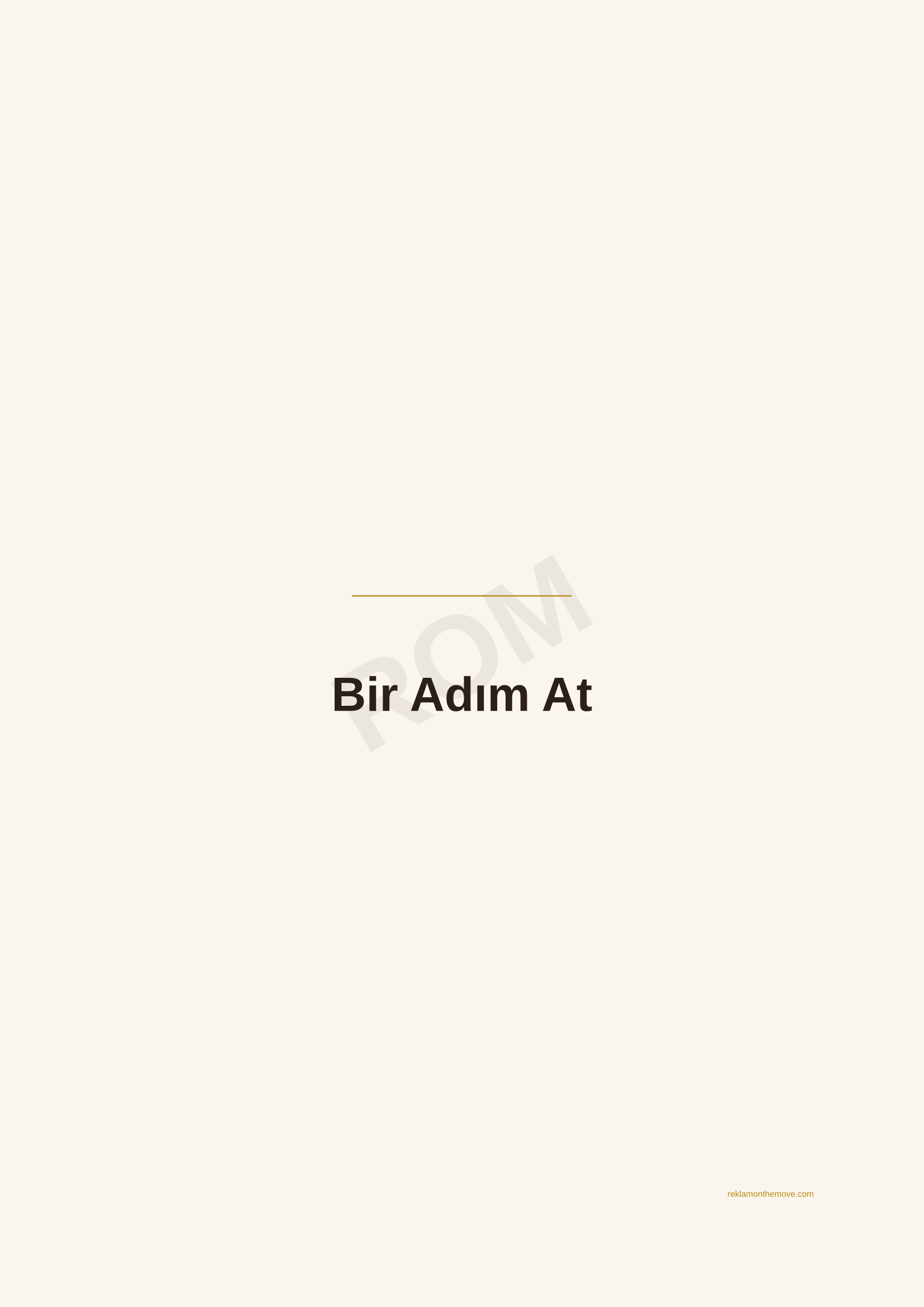 Bir Adım At · Espresso — ROM dijital ürün önizlemesi (filigranlı)