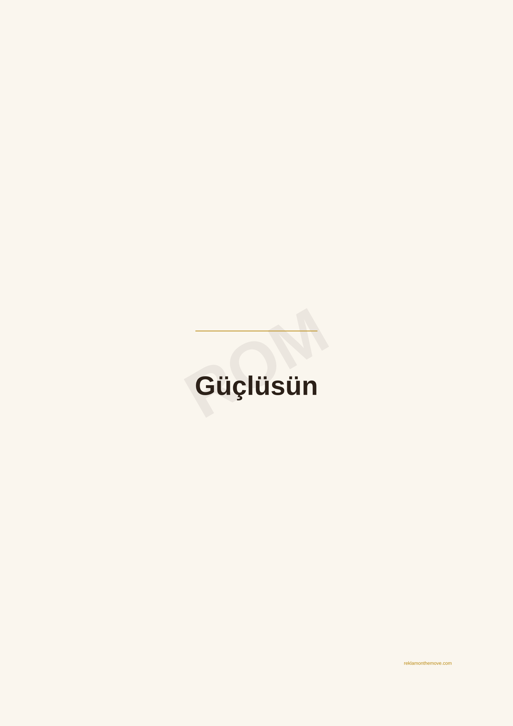 Güçlüsün · Espresso — ROM dijital ürün önizlemesi (filigranlı)