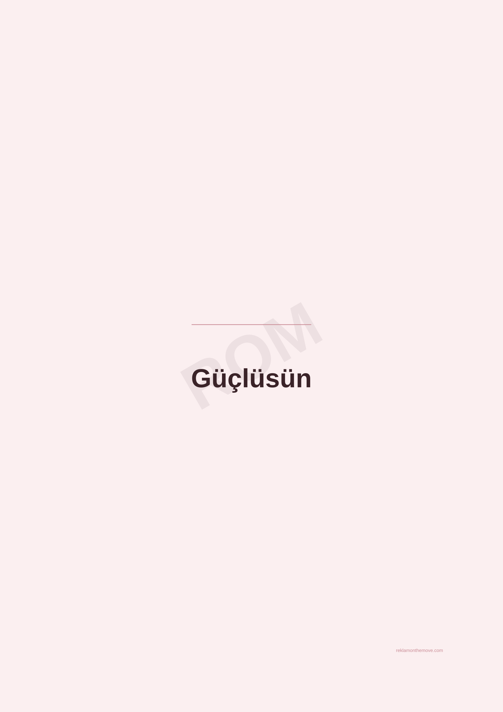 Güçlüsün · Gül — ROM dijital ürün önizlemesi (filigranlı)