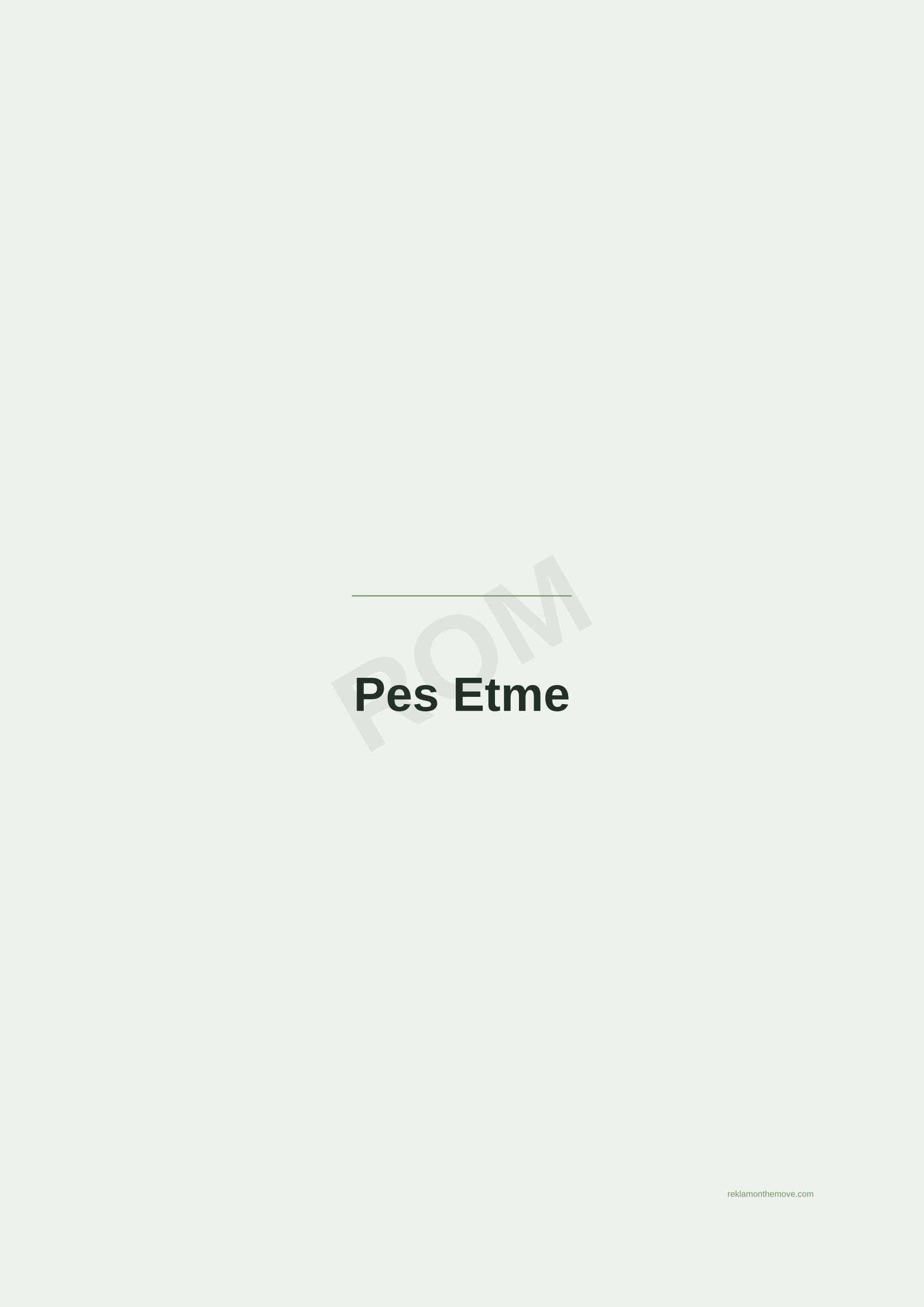 Pes Etme · Adaçayı — ROM dijital ürün önizlemesi (filigranlı)