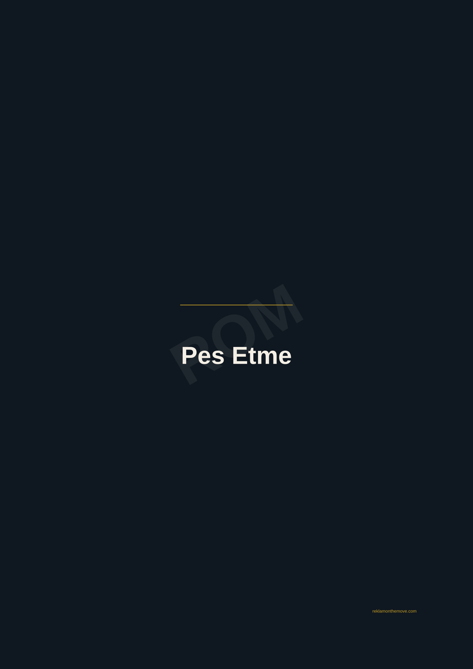 Pes Etme · Gece — ROM dijital ürün önizlemesi (filigranlı)