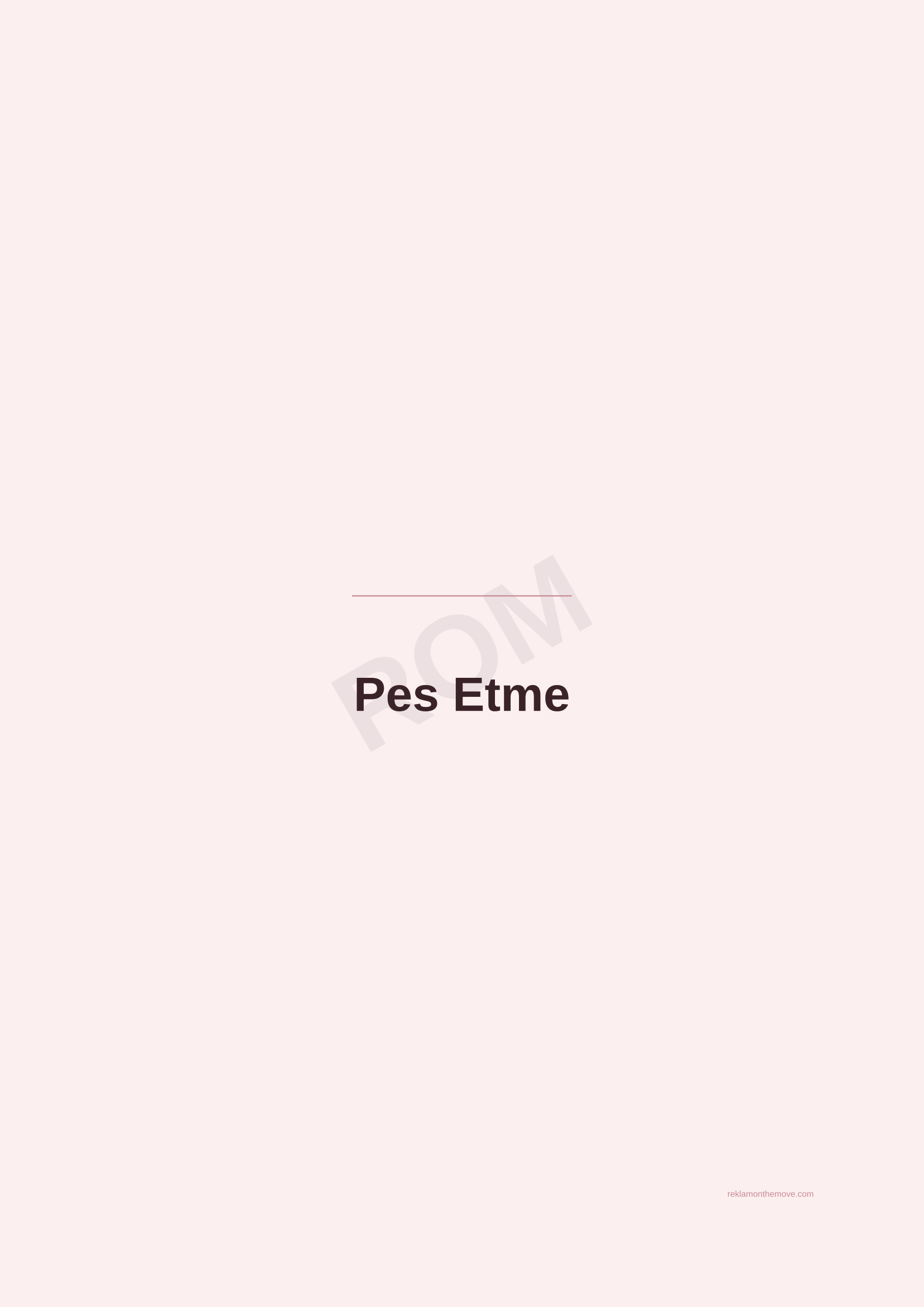 Pes Etme · Gül — ROM dijital ürün önizlemesi (filigranlı)