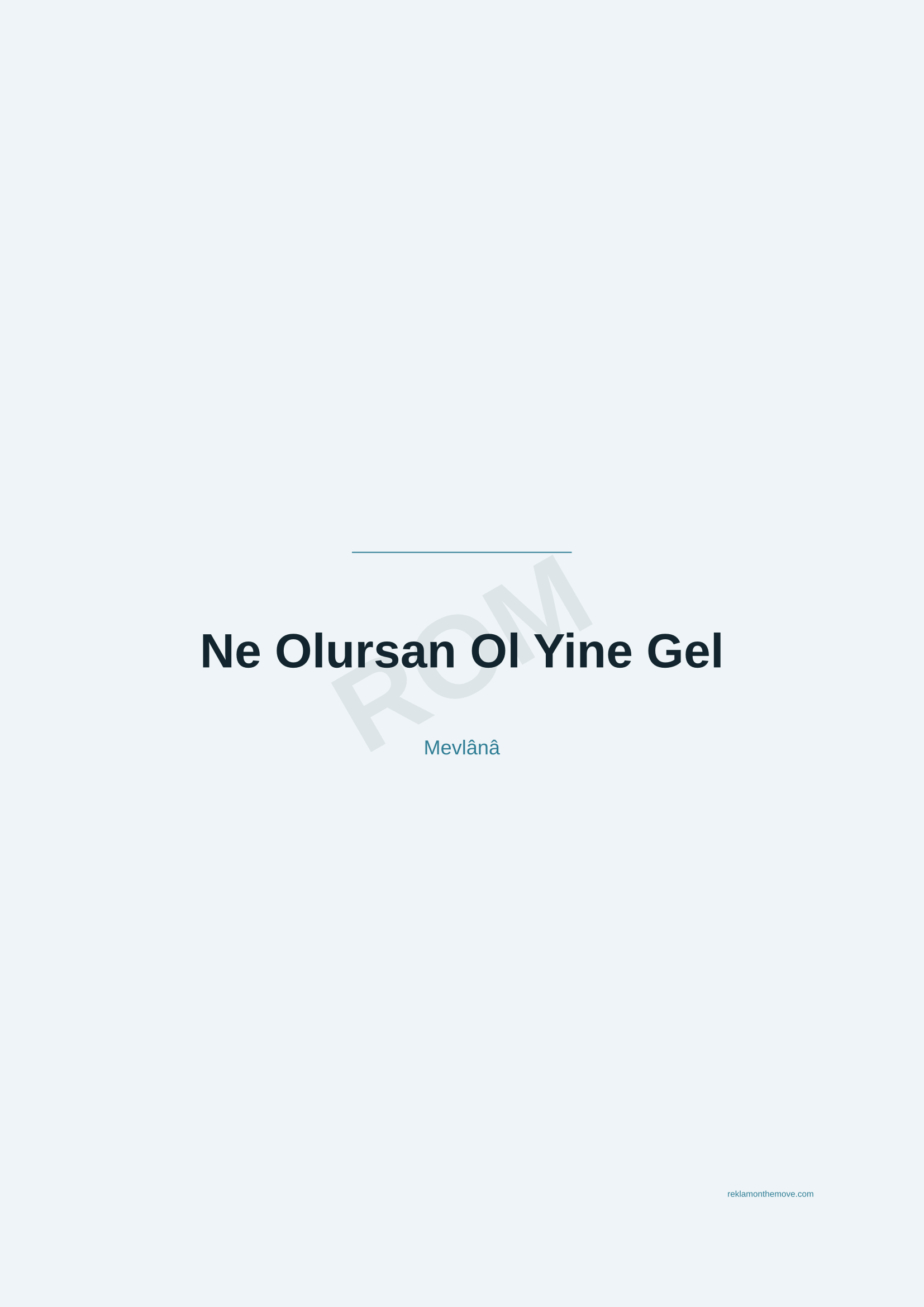 Ne Olursan Ol Yine Gel · Okyanus — ROM dijital ürün önizlemesi (filigranlı)