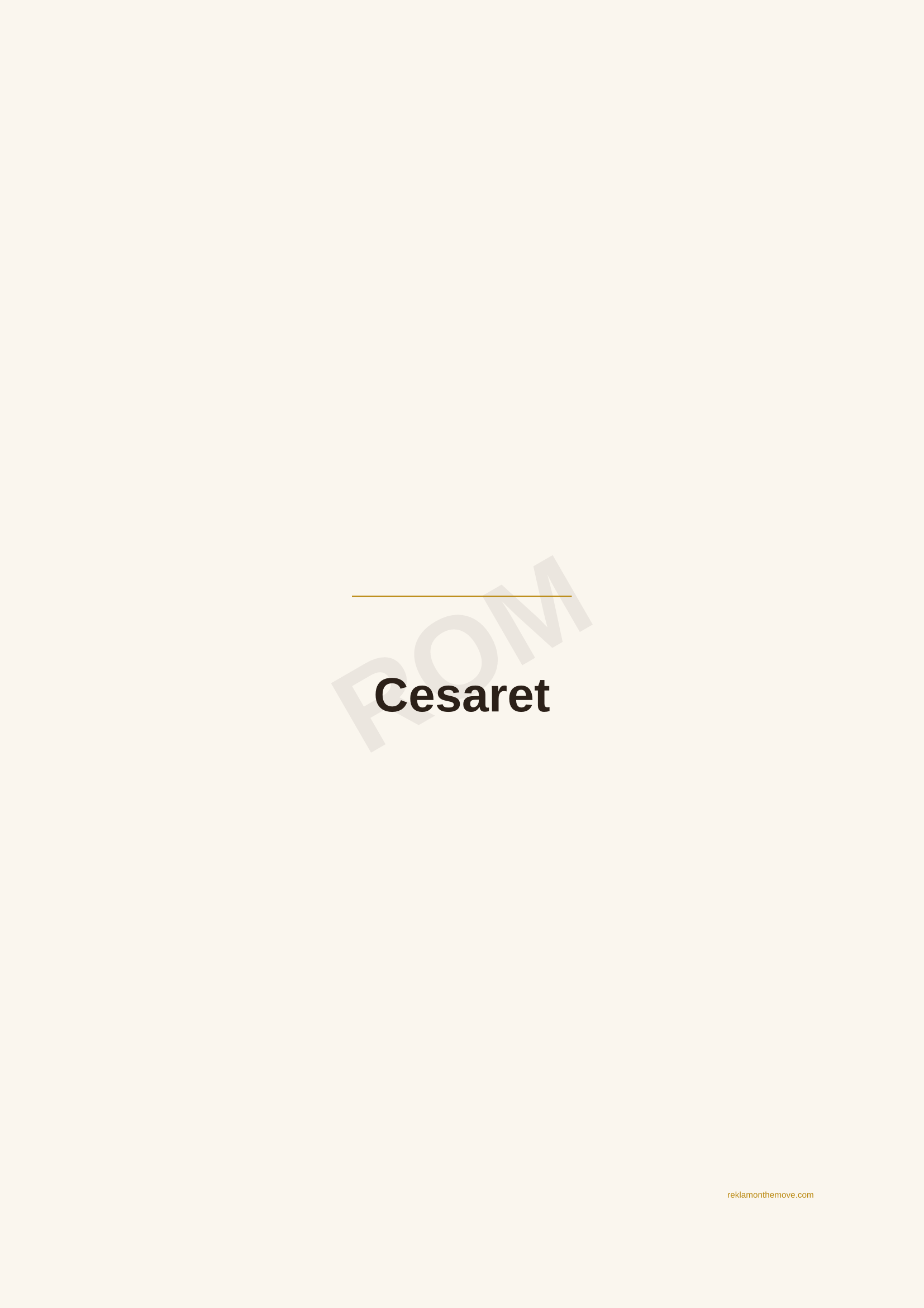 Cesaret · Espresso — ROM dijital ürün önizlemesi (filigranlı)