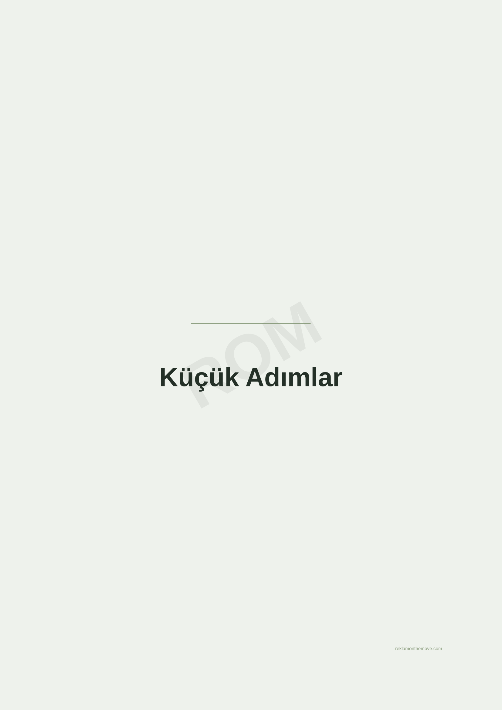 Küçük Adımlar · Adaçayı — ROM dijital ürün önizlemesi (filigranlı)