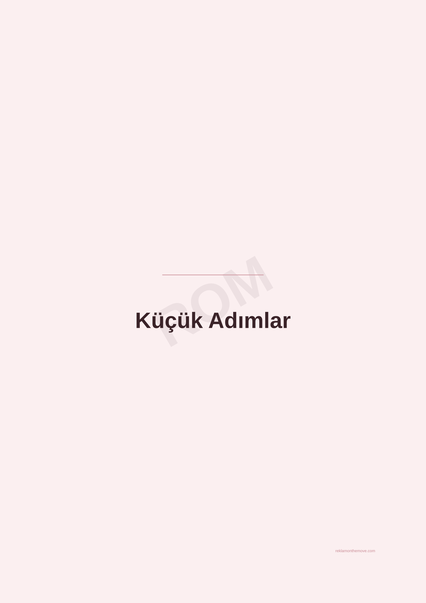 Küçük Adımlar · Gül — ROM dijital ürün önizlemesi (filigranlı)