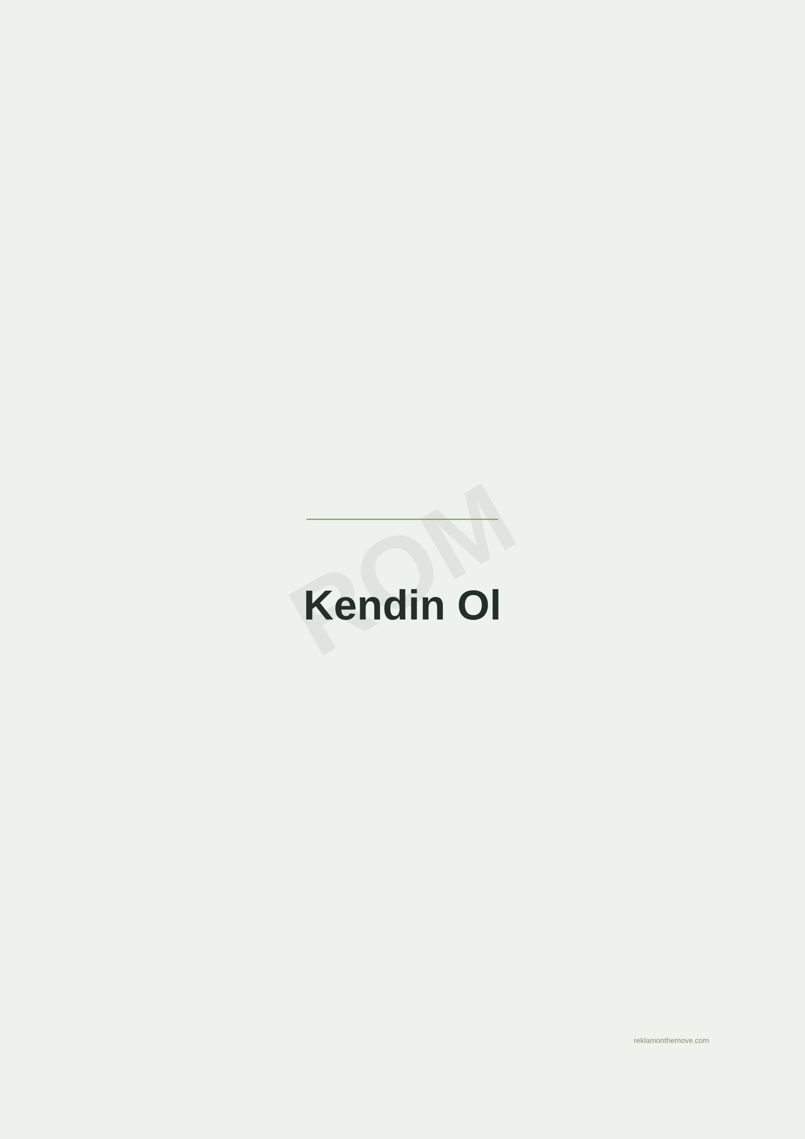 Kendin Ol · Adaçayı — ROM dijital ürün önizlemesi (filigranlı)