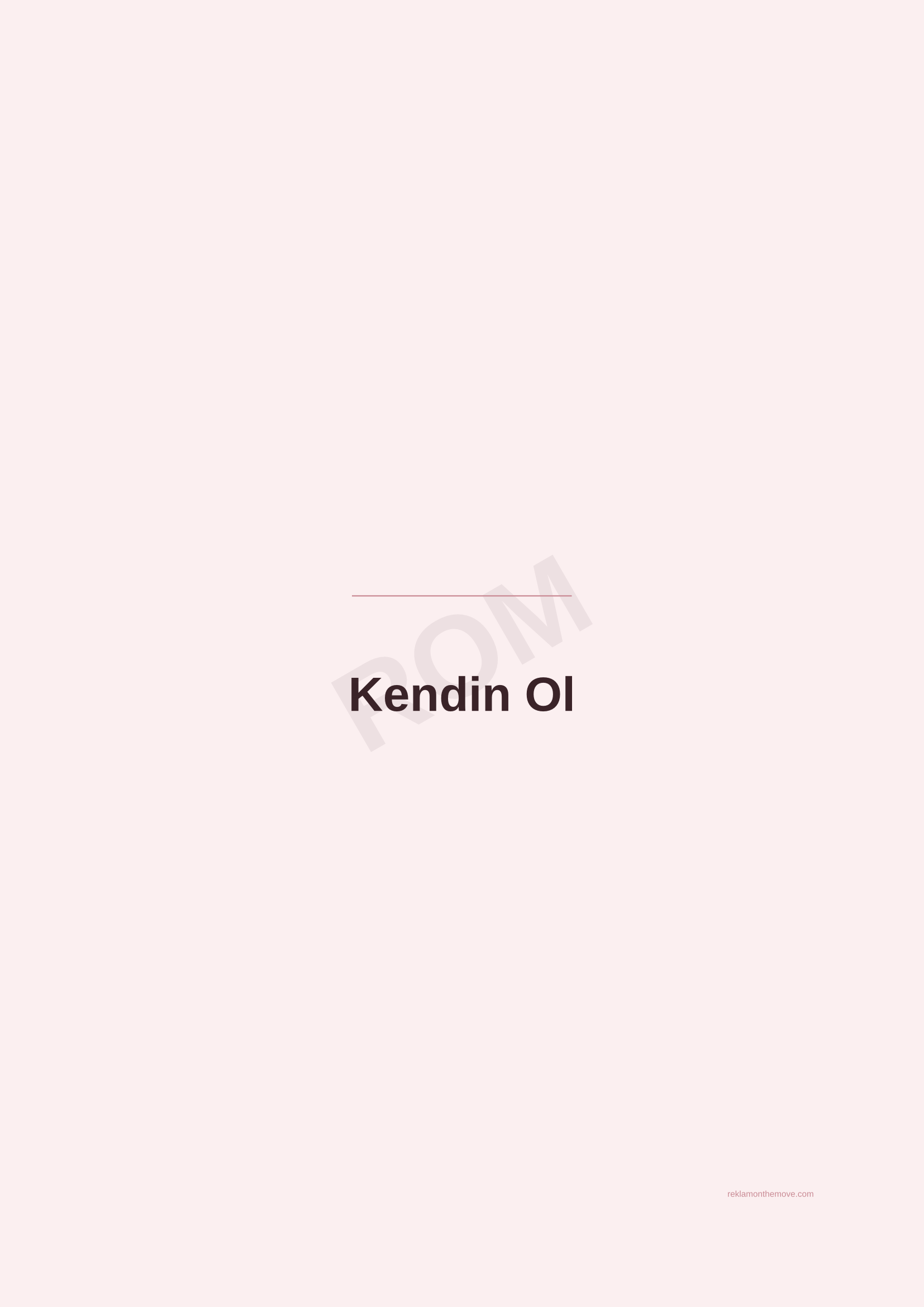 Kendin Ol · Gül — ROM dijital ürün önizlemesi (filigranlı)