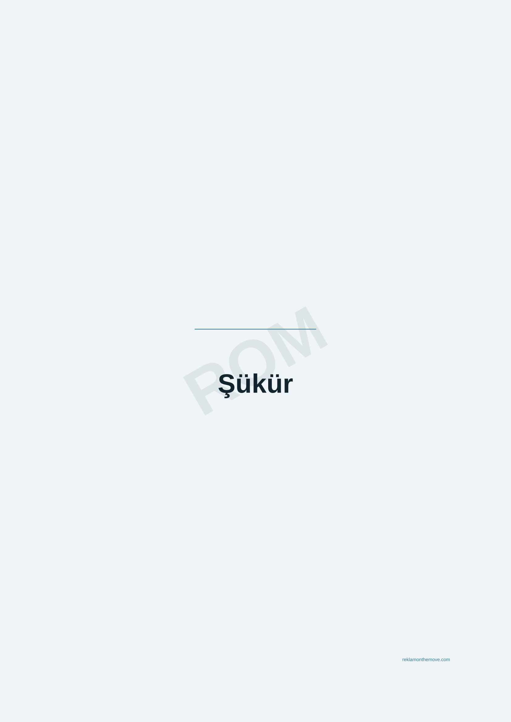 Şükür · Okyanus — ROM dijital ürün önizlemesi (filigranlı)