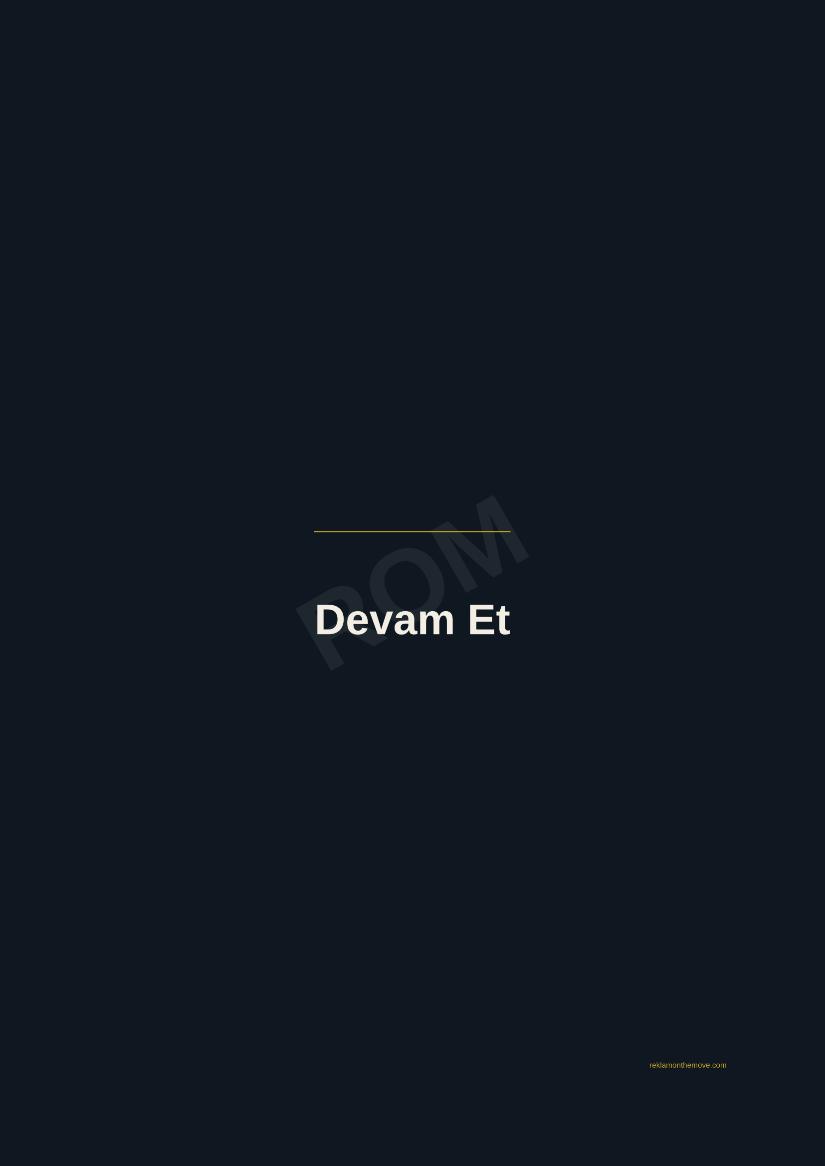 Devam Et · Gece — ROM dijital ürün önizlemesi (filigranlı)