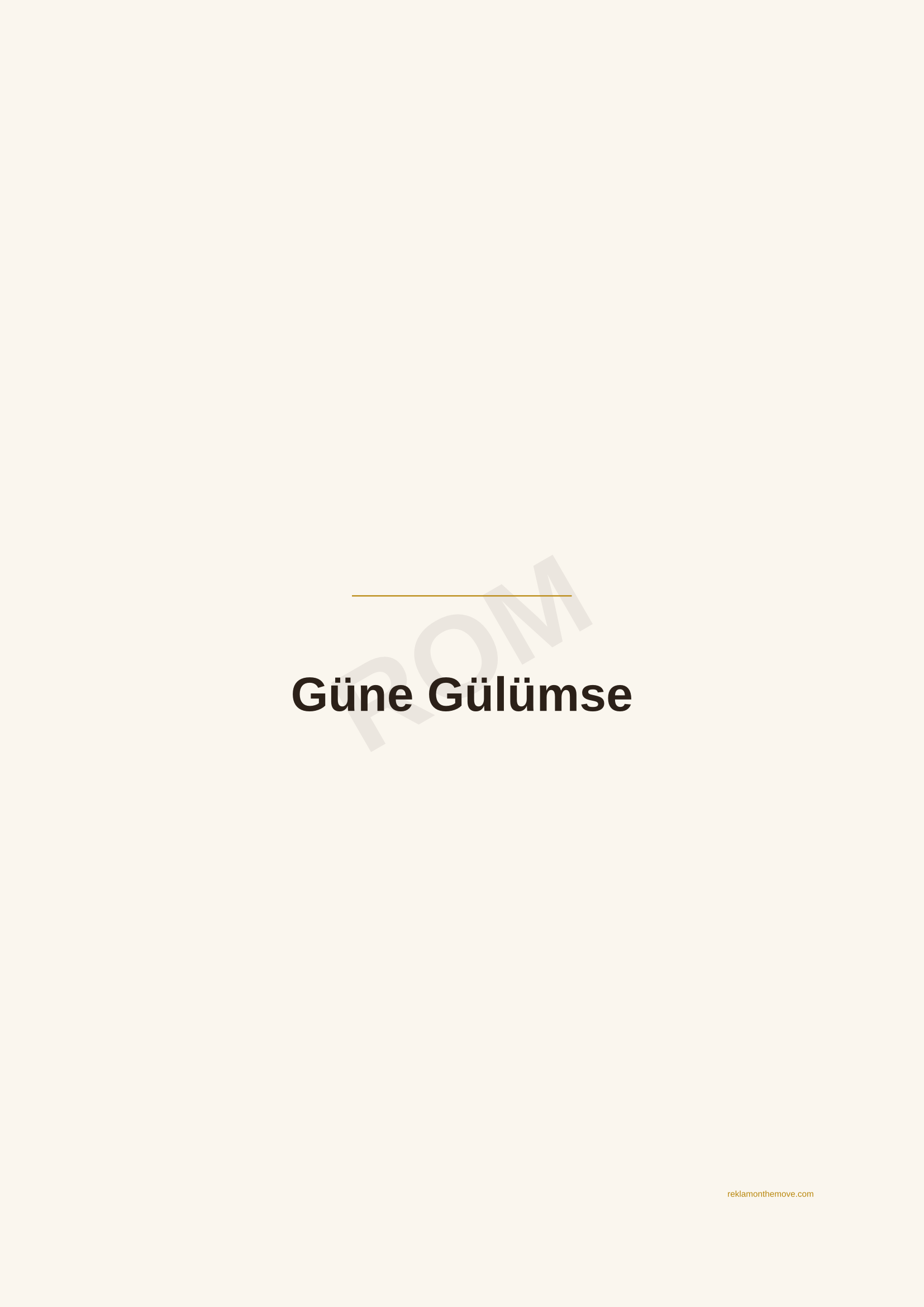 Güne Gülümse · Espresso — ROM dijital ürün önizlemesi (filigranlı)
