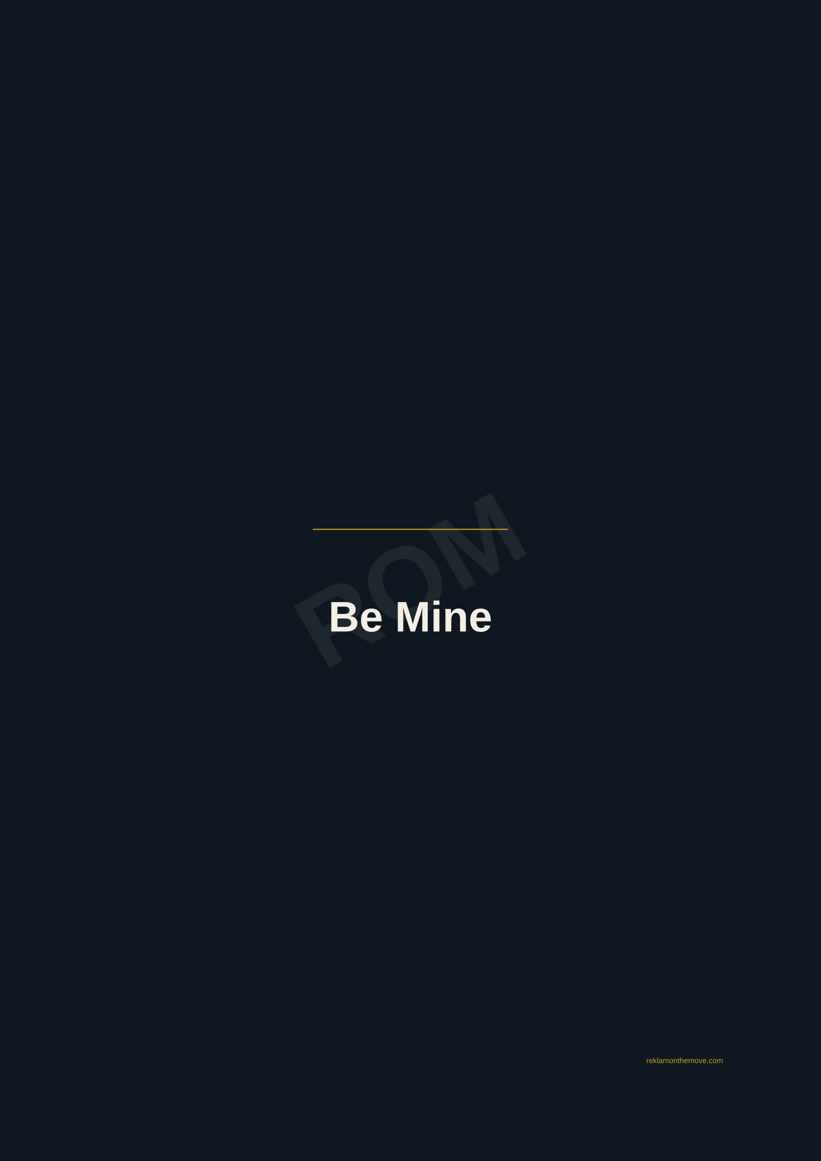 Be Mine · Gece — ROM dijital ürün önizlemesi (filigranlı)