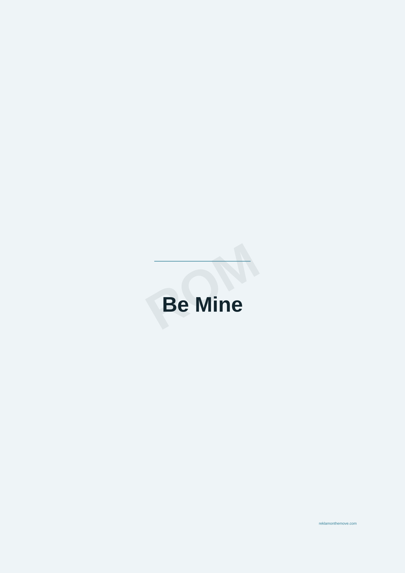 Be Mine · Okyanus — ROM dijital ürün önizlemesi (filigranlı)