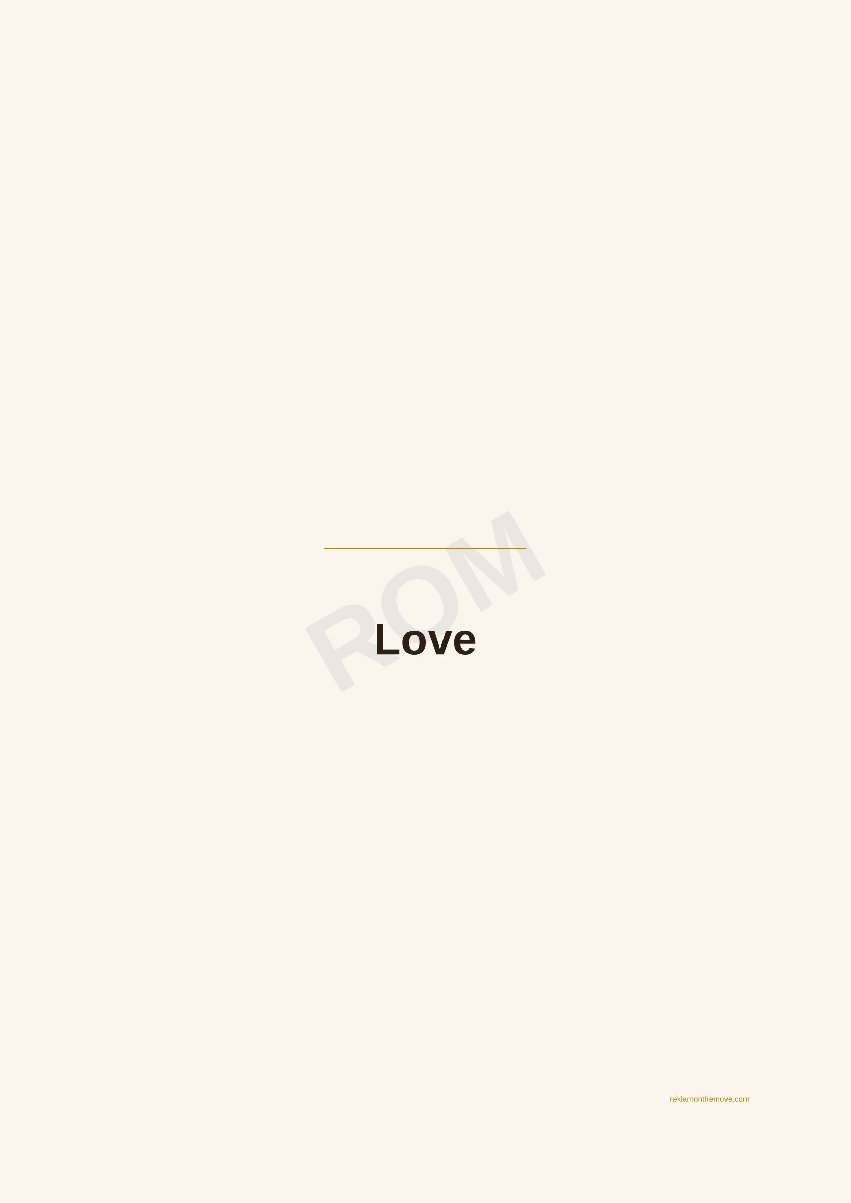 Love · Espresso — ROM dijital ürün önizlemesi (filigranlı)