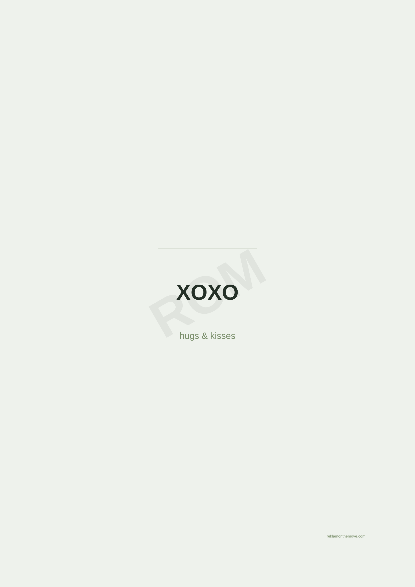 XOXO · Adaçayı — ROM dijital ürün önizlemesi (filigranlı)