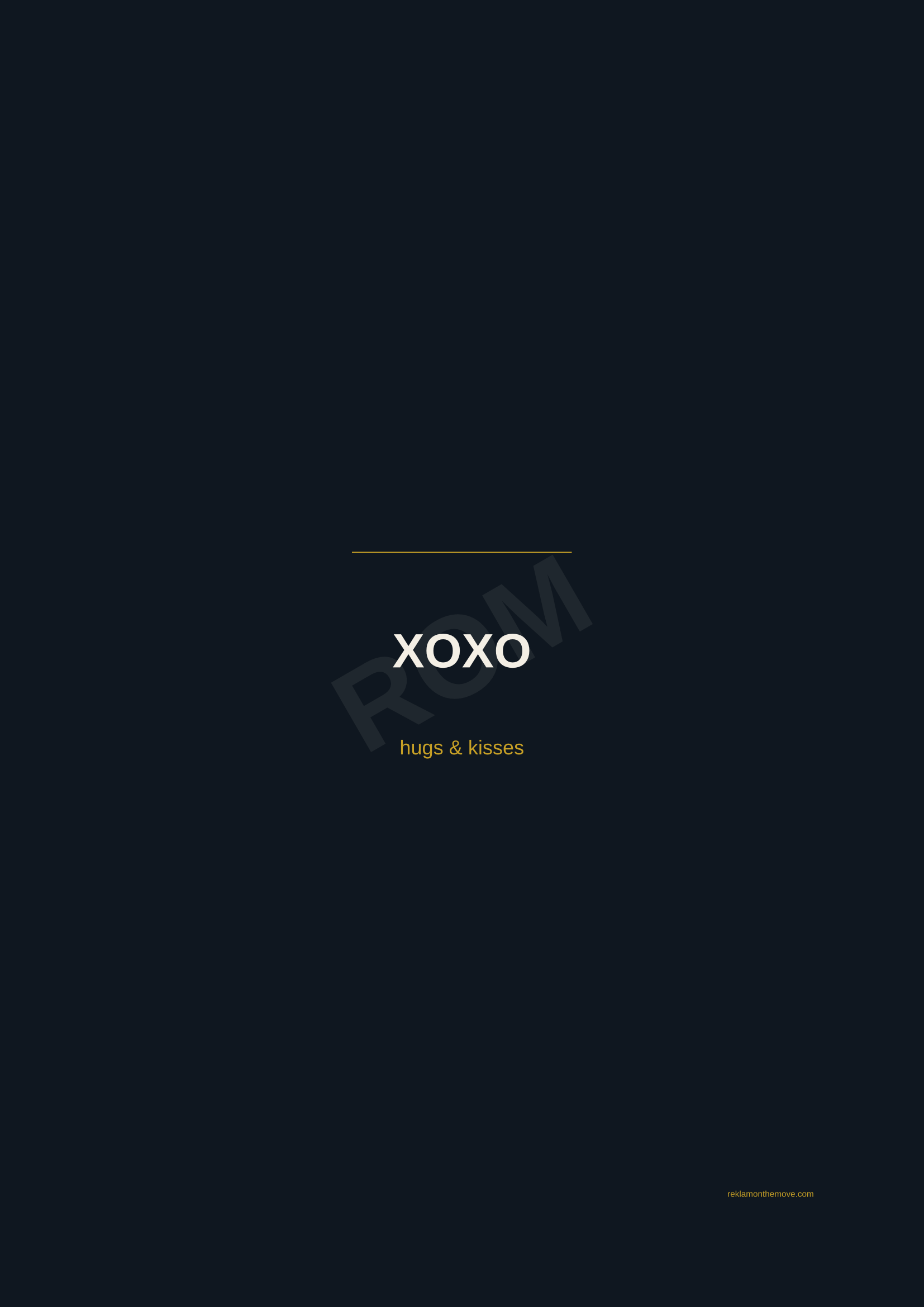 XOXO · Gece — ROM dijital ürün önizlemesi (filigranlı)