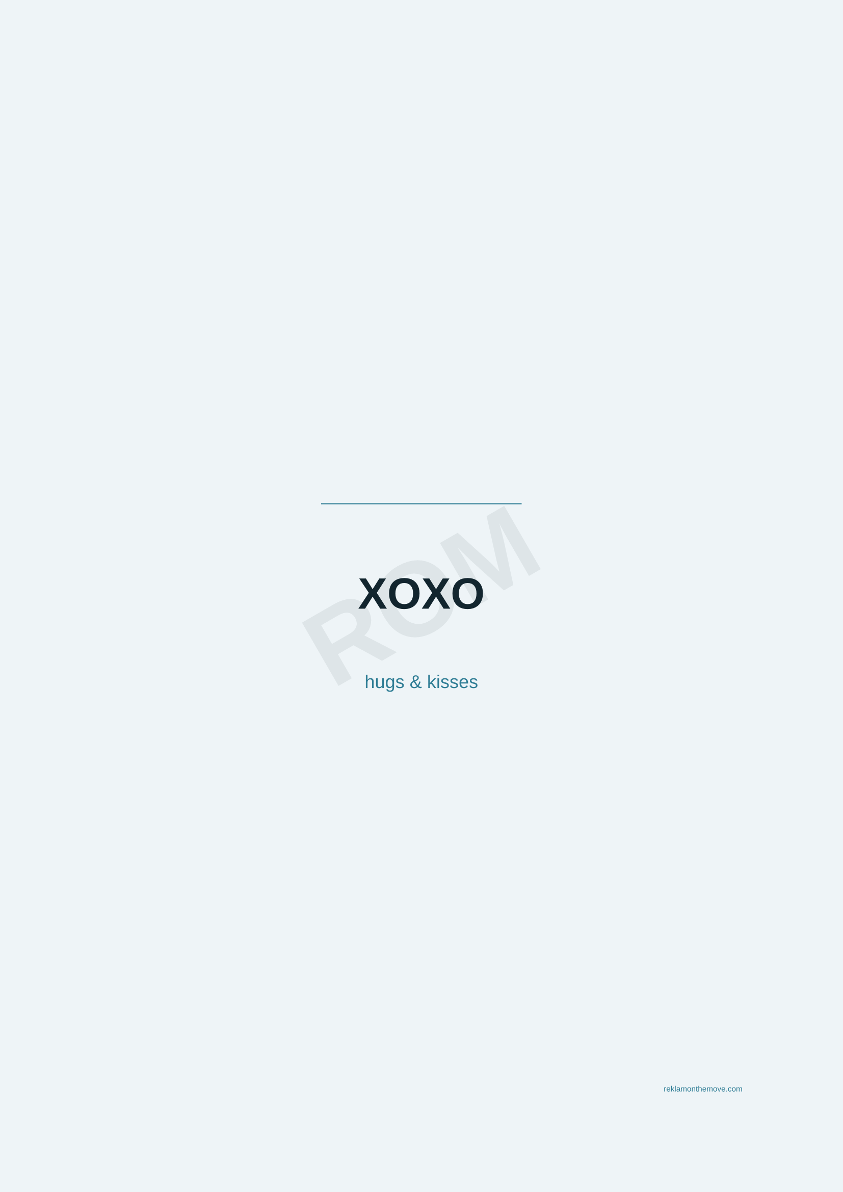 XOXO · Okyanus — ROM dijital ürün önizlemesi (filigranlı)