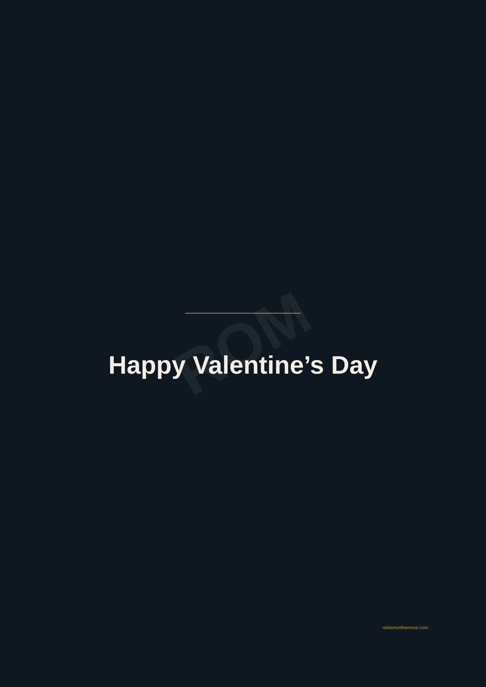 Happy Valentine's Day · Gece — ROM dijital ürün önizlemesi (filigranlı)