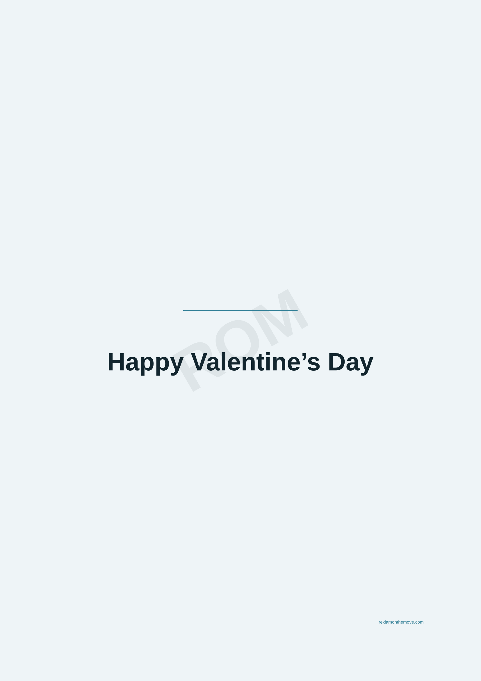 Happy Valentine's Day · Okyanus — ROM dijital ürün önizlemesi (filigranlı)