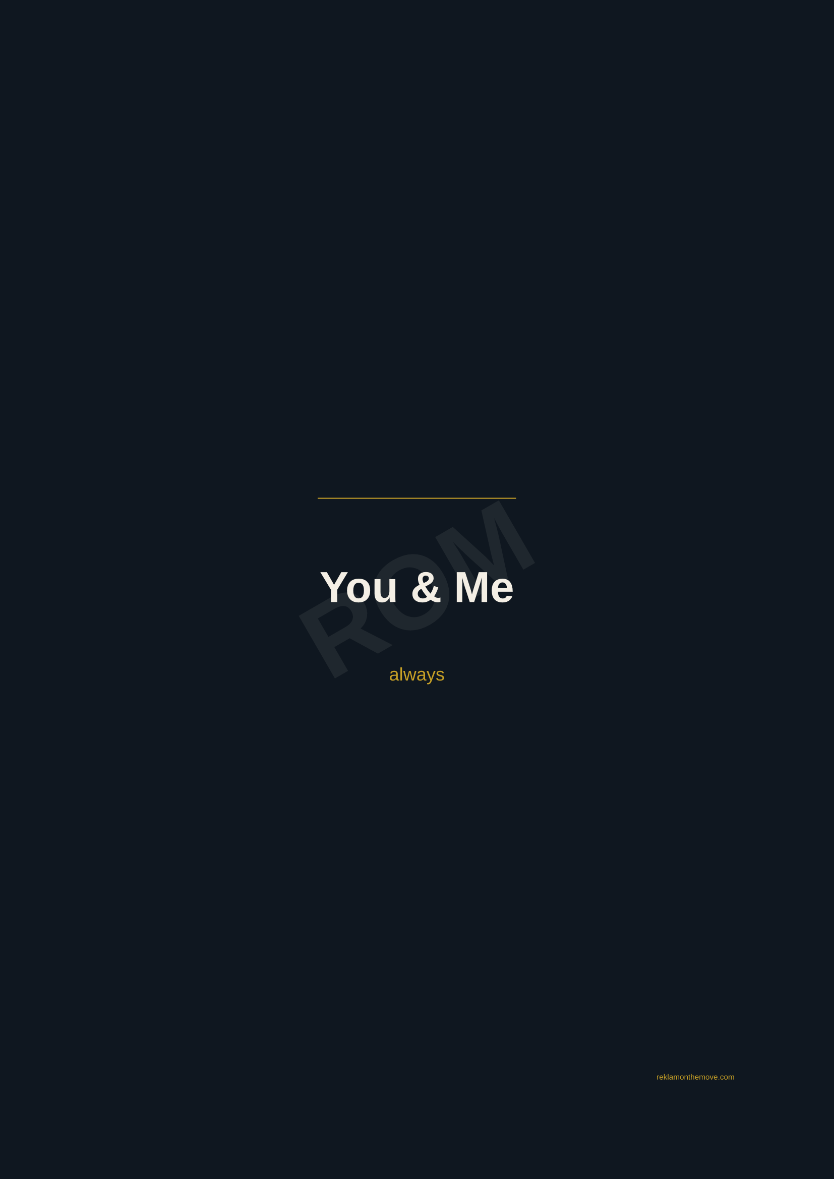 You & Me · Gece — ROM dijital ürün önizlemesi (filigranlı)