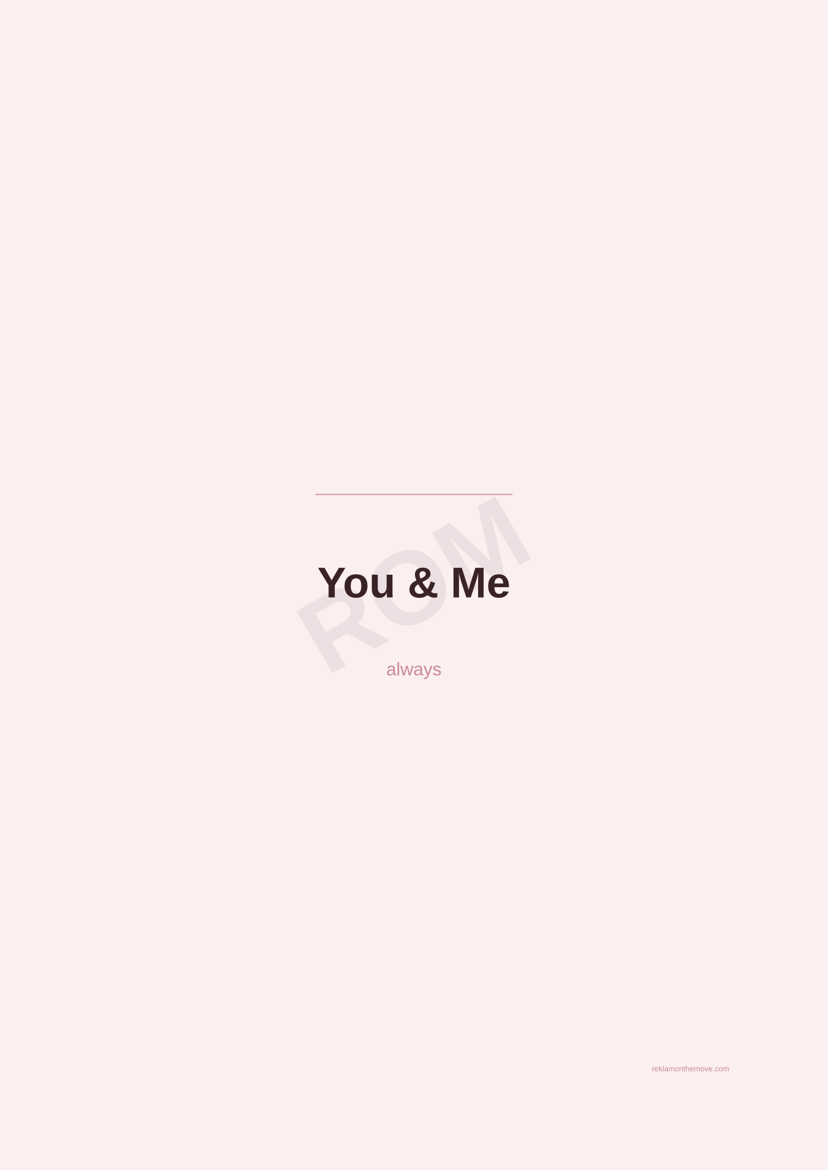 You & Me · Gül — ROM dijital ürün önizlemesi (filigranlı)