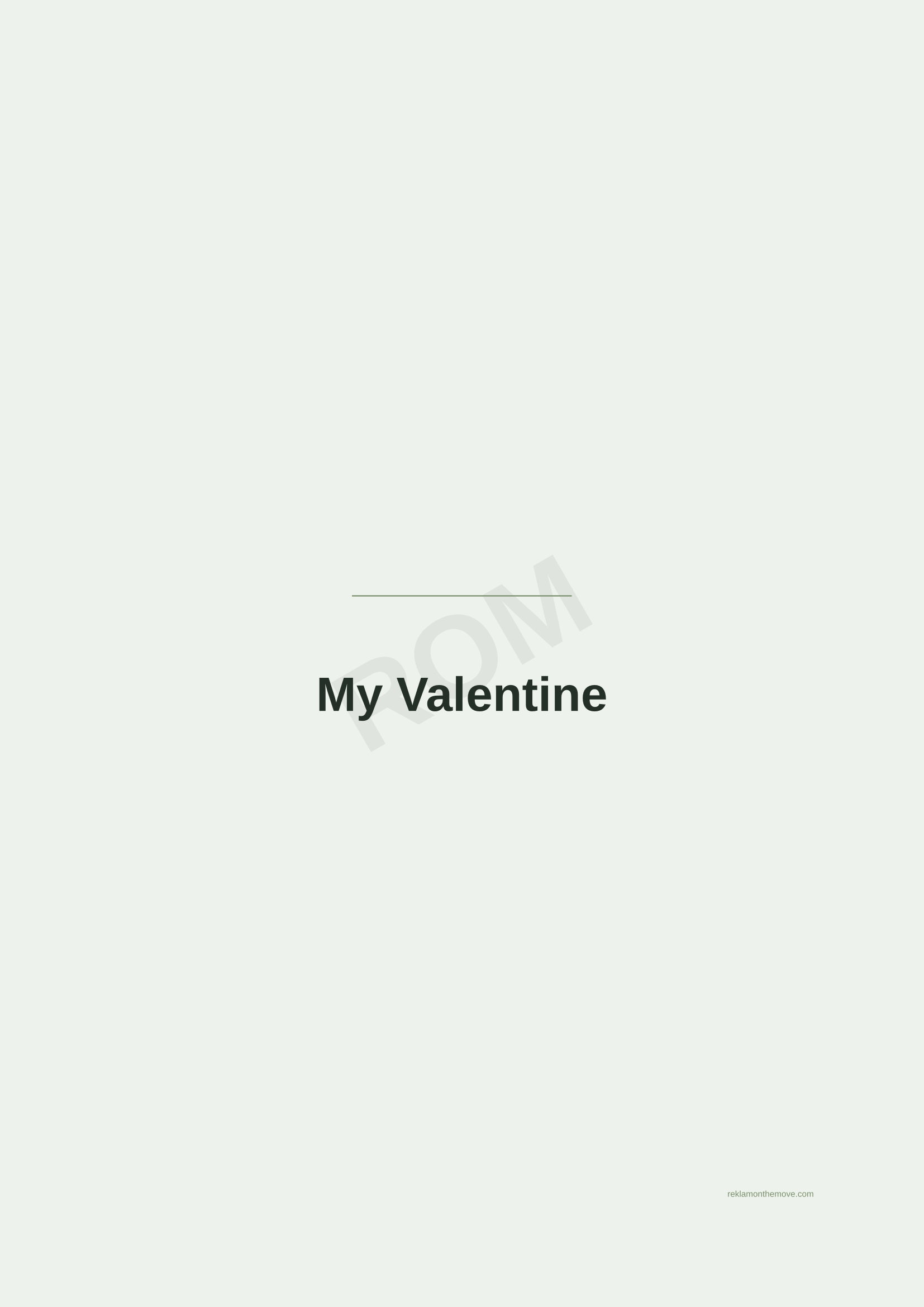 My Valentine · Adaçayı — ROM dijital ürün önizlemesi (filigranlı)