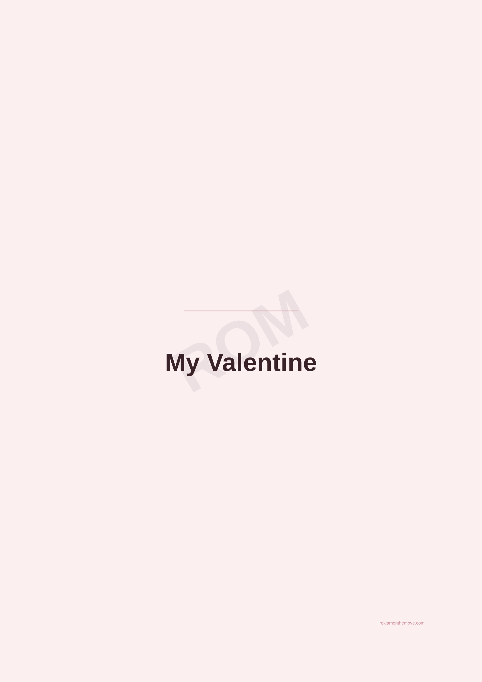 My Valentine · Gül — ROM dijital ürün önizlemesi (filigranlı)
