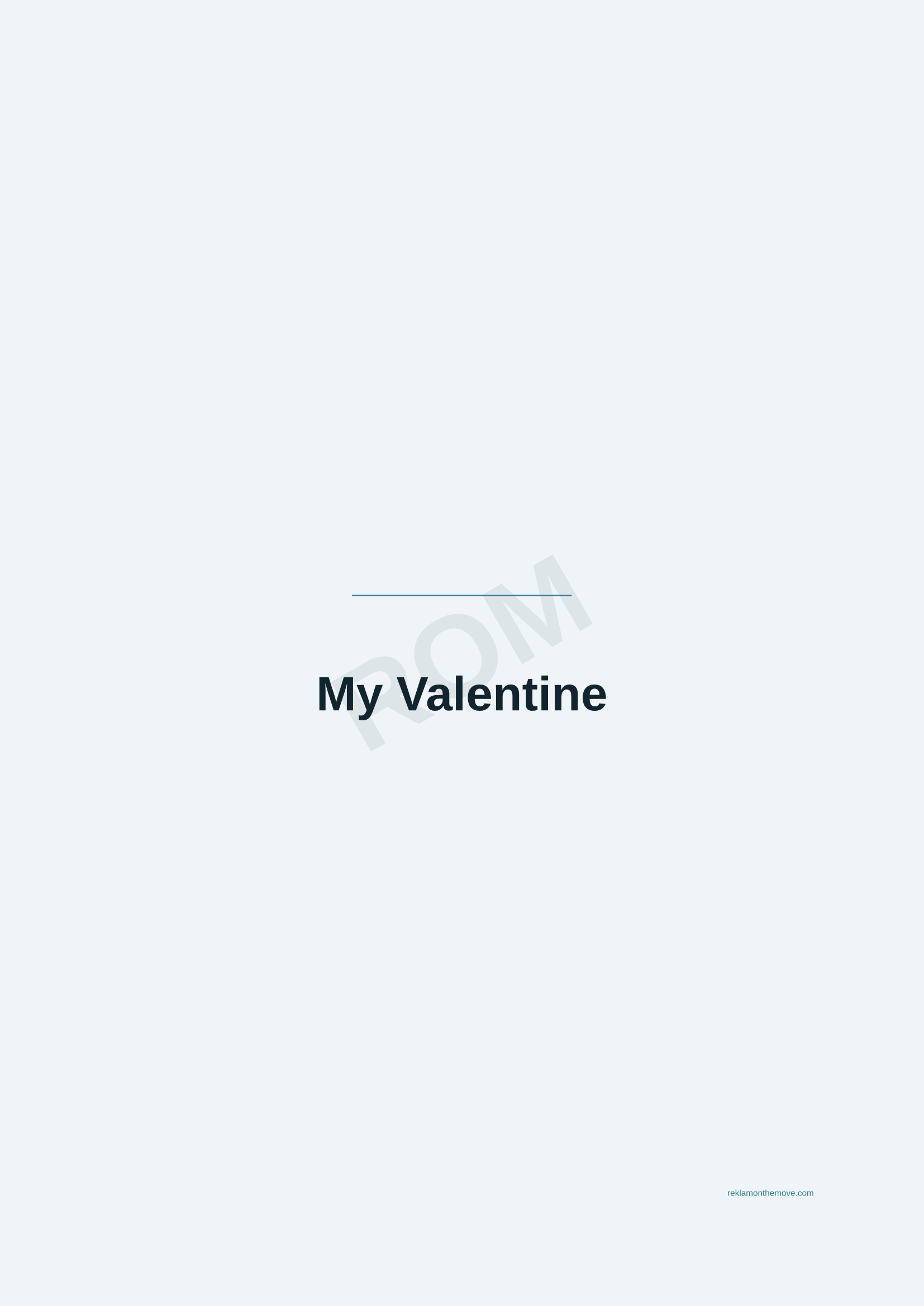 My Valentine · Okyanus — ROM dijital ürün önizlemesi (filigranlı)