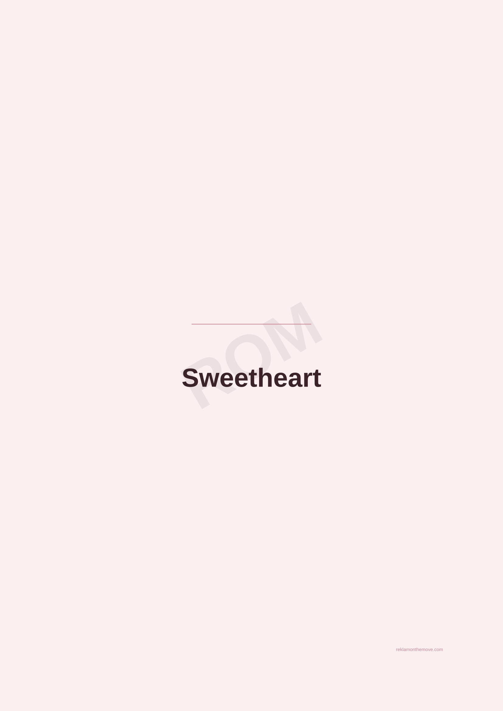 Sweetheart · Gül — ROM dijital ürün önizlemesi (filigranlı)