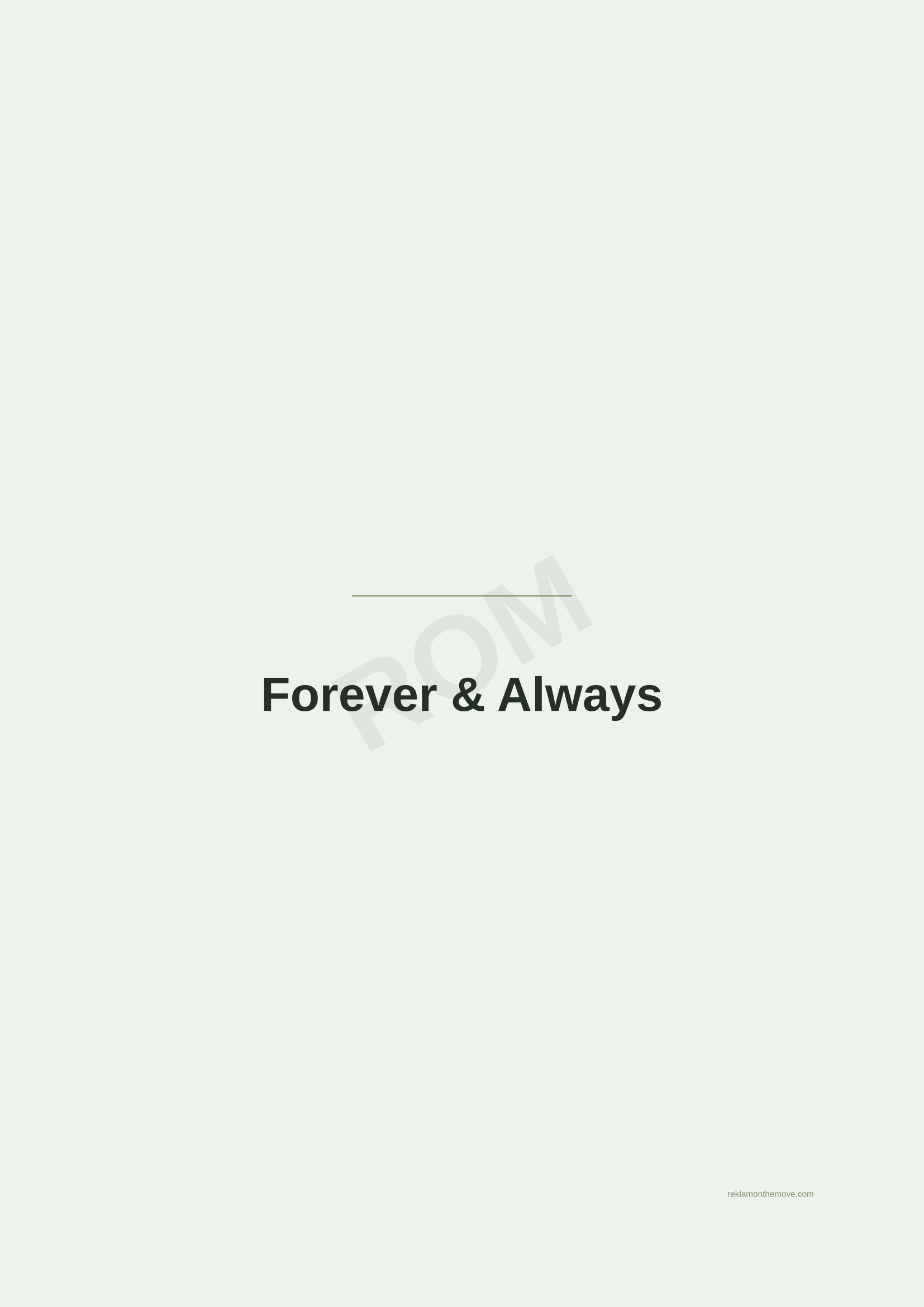 Forever & Always · Adaçayı — ROM dijital ürün önizlemesi (filigranlı)
